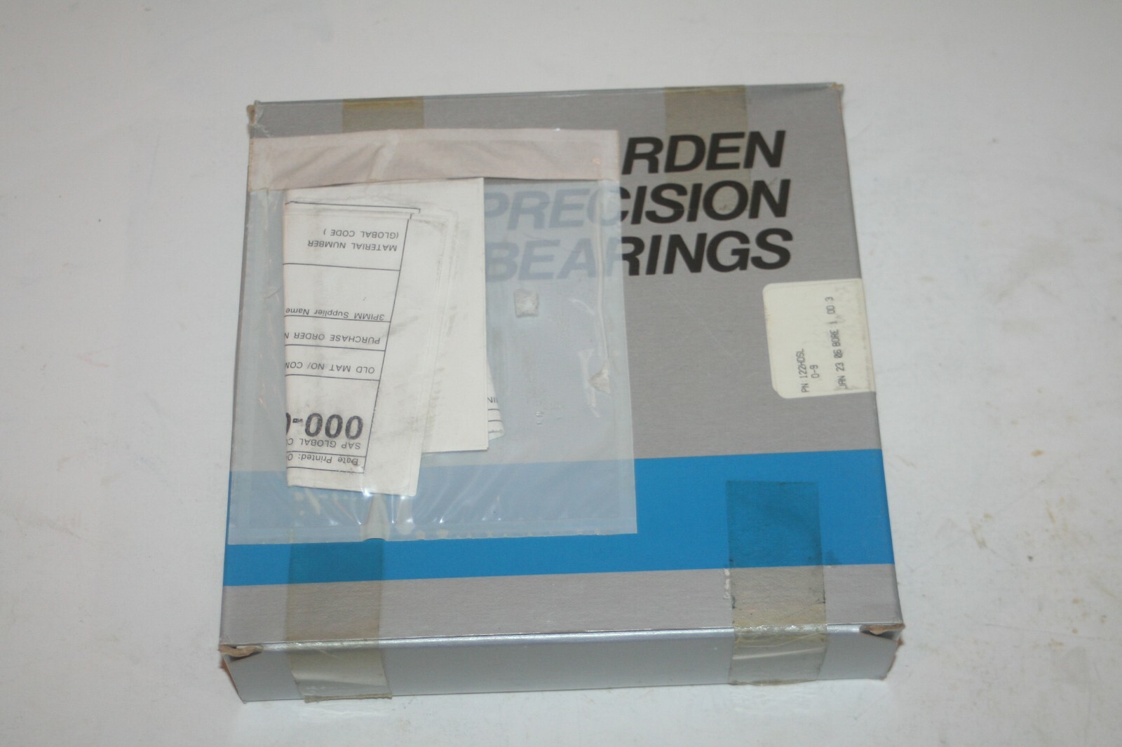 BARDEN 122HDSL 0-9 Super Precision Angular Contact Bearing 122HDL * NEW *