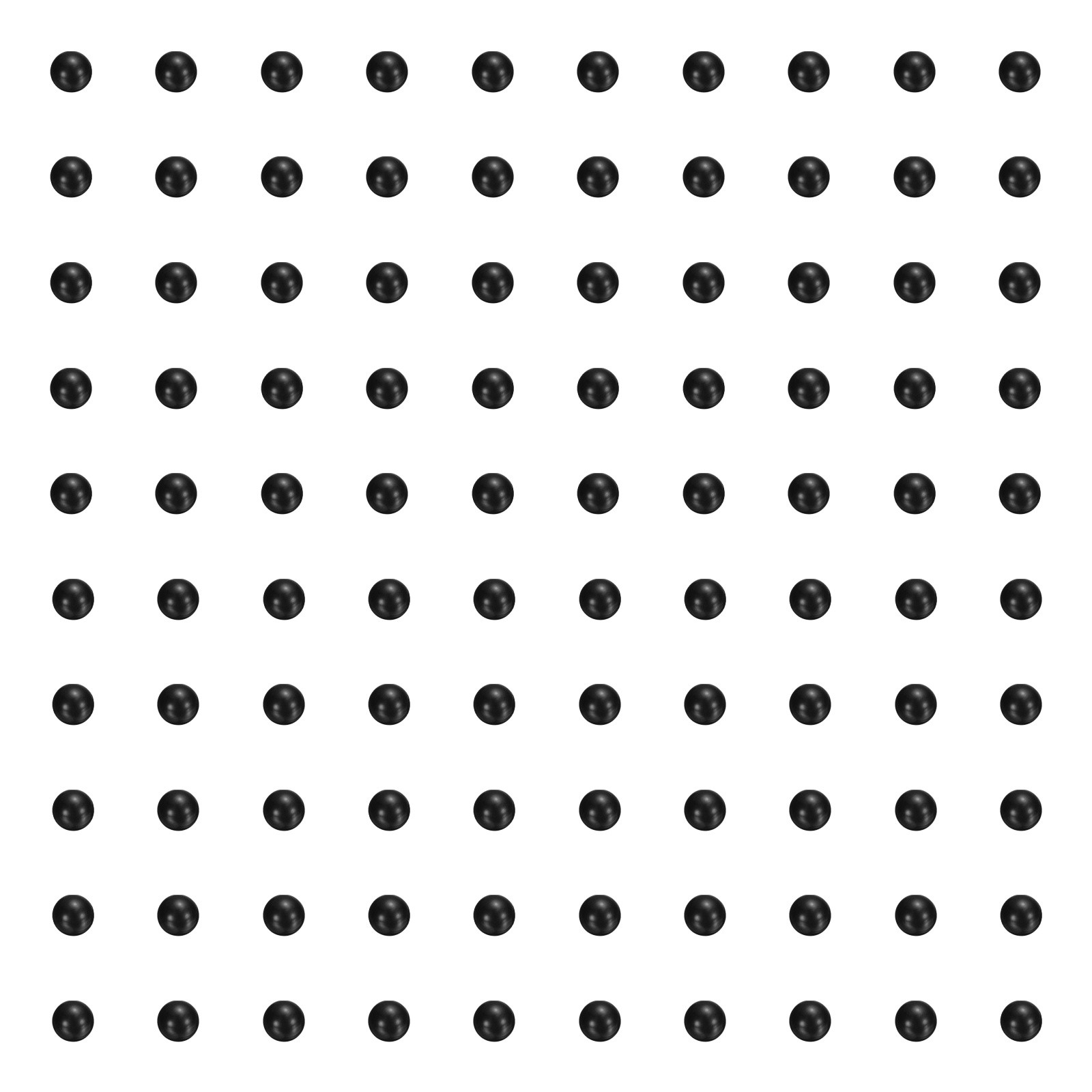 200 Pcs Black POM Plastic Bearing Balls G2 3/16″(4.5mm) Solid Plastic Balls