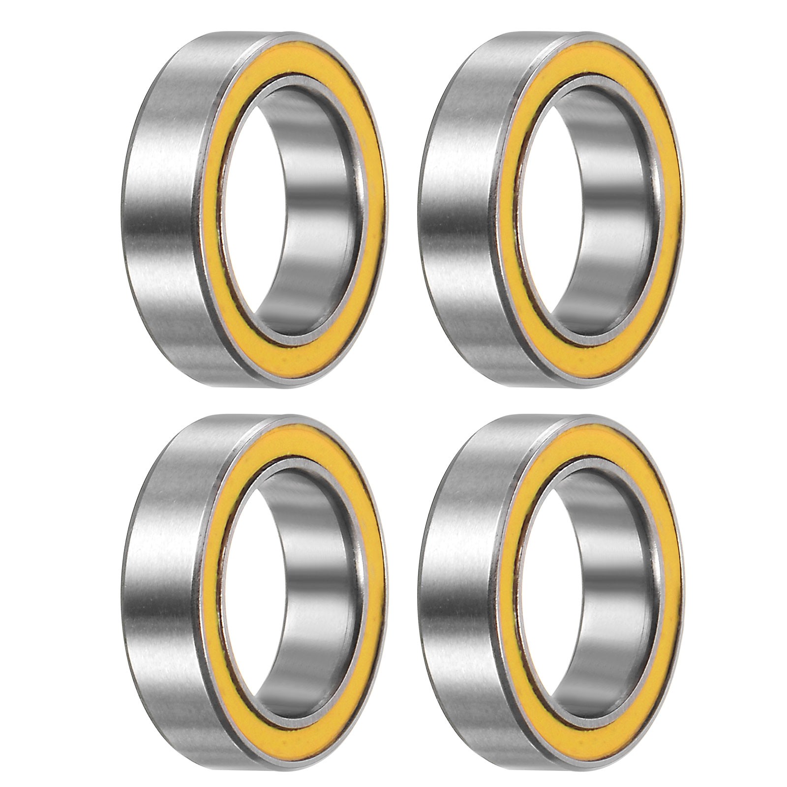 6700-2RS Deep Groove Ball Bearing,4pcs 10x15x4mm Z2 Bearings,Yellow