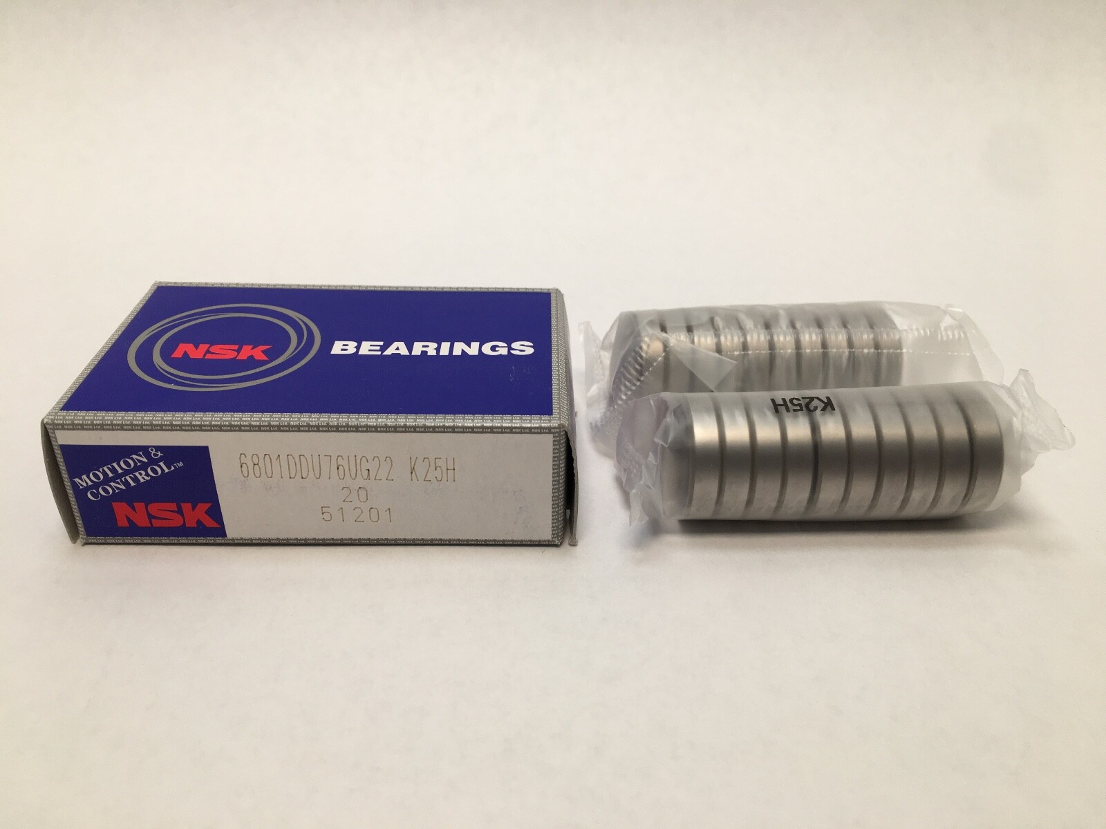 20 pcs NSK 6801DDU Bearing Rubber Seals 12x21x5 mm 6801 DDU 2RS 6801RS Japan