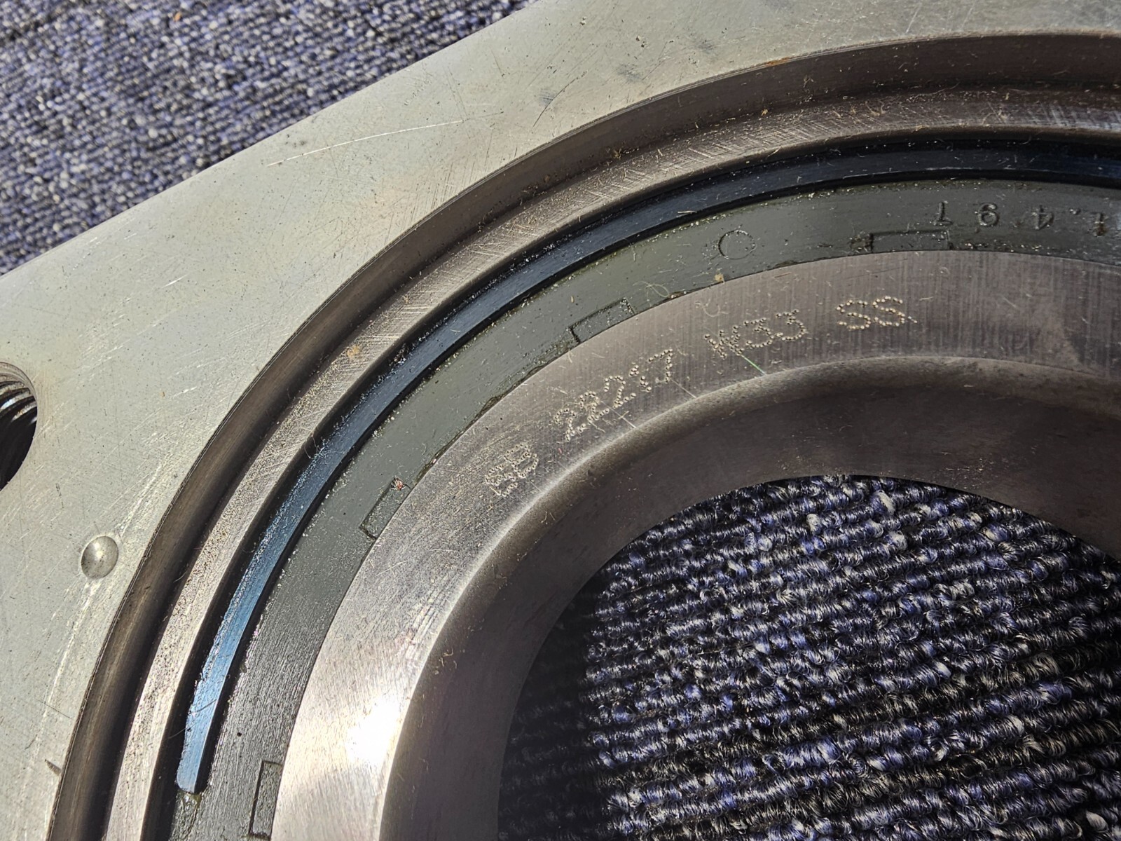 McGill Nylaplate Spherical Roller Bearing SB 22217 W33 SS Straight Bore Steel