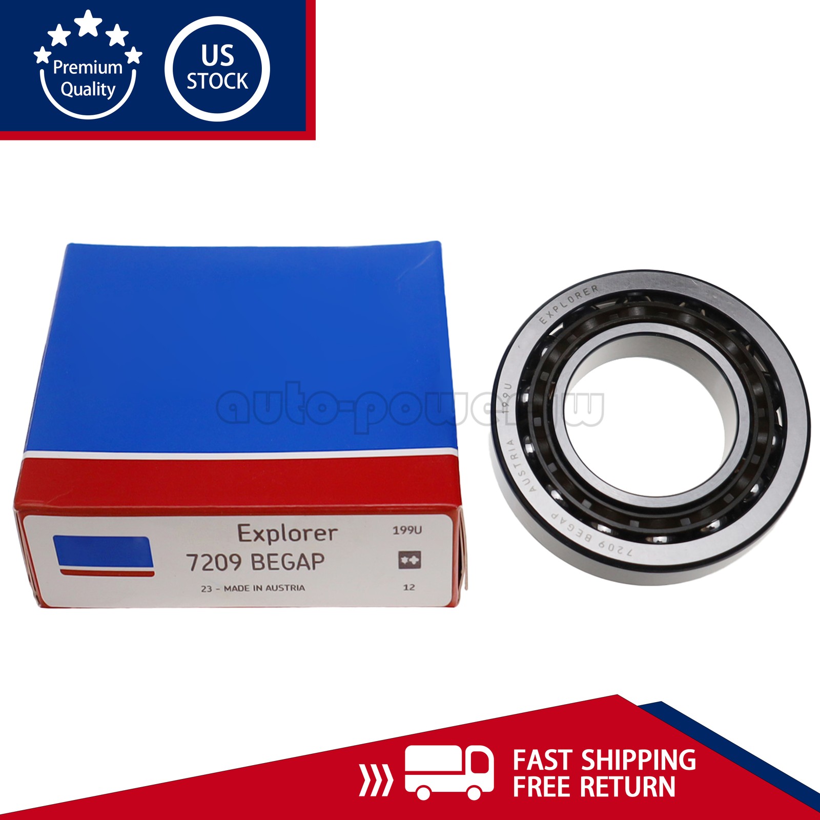 NEW Fits For SKF 7209 BEGAP Angular Contact Ball Bearing 45x85x19 mm US