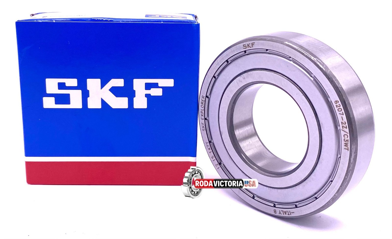 SKF 6207 ZZ C3 WT Ball Bearing Metal Shielded High Temperature 35x72x17 mm