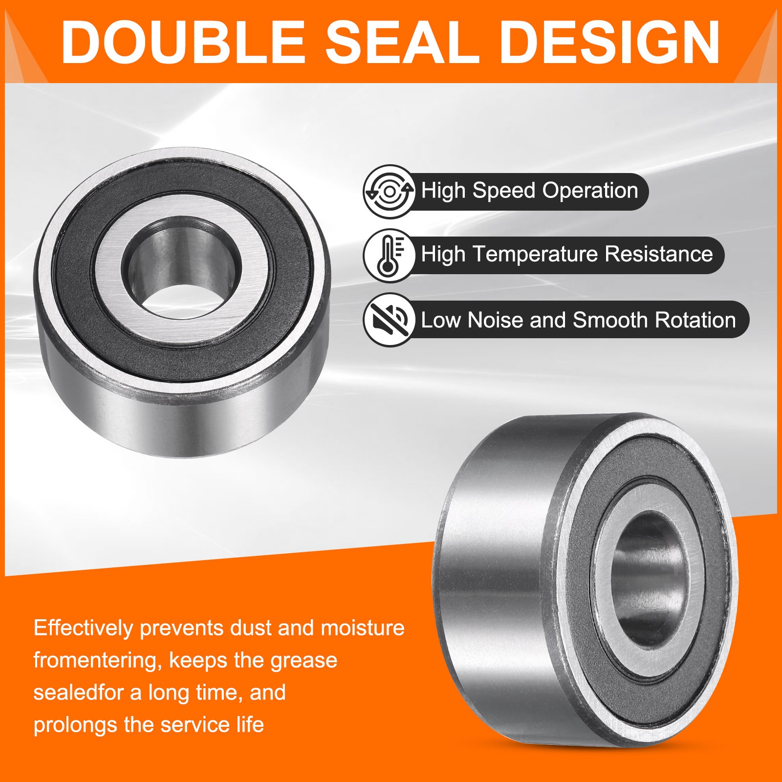 3308-2RS/5308-2RS 40x90x36.5mm Sealed Angular Contact Ball Bearing