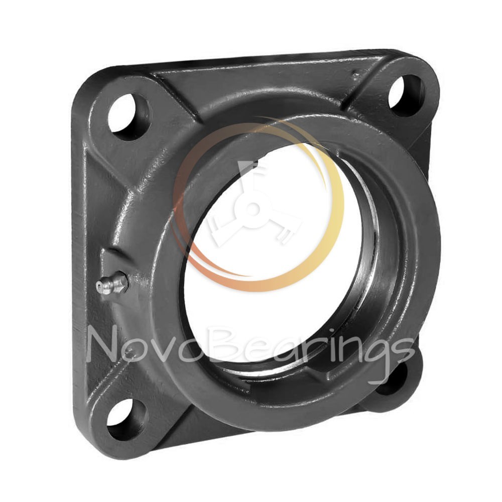 FE210 Square 4-bolt Flanged housing for xx210 insert ball bearings by SNR EUW