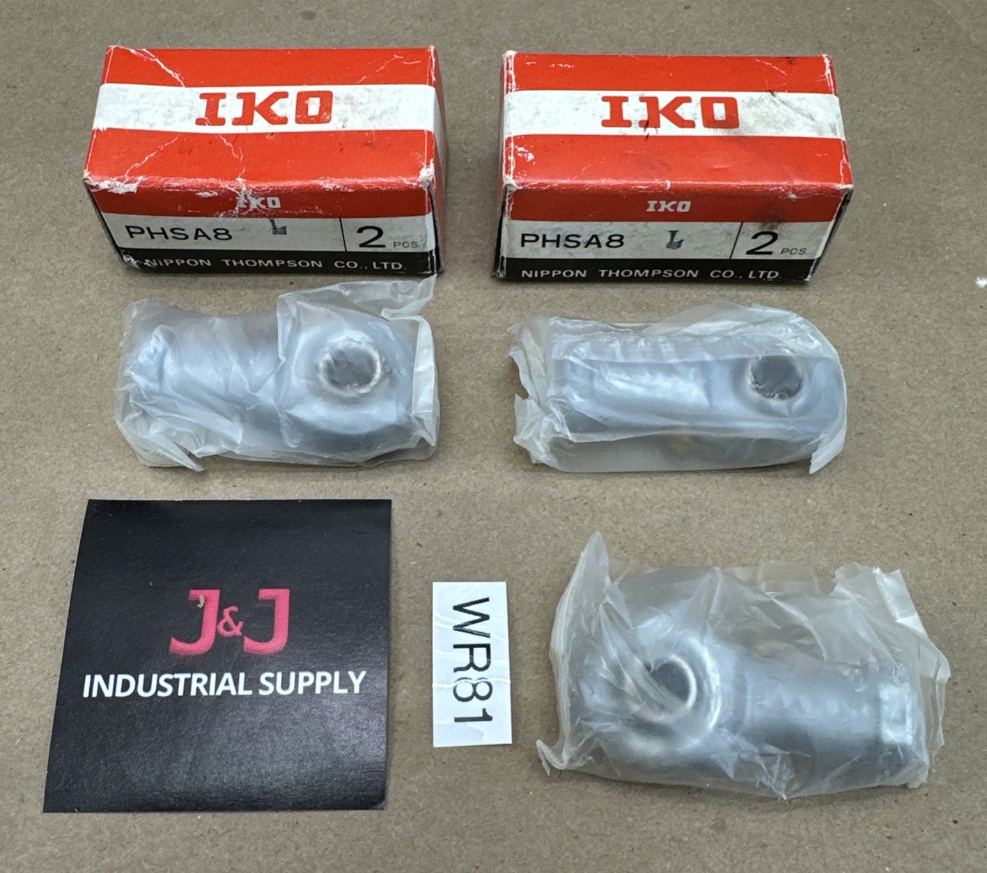 NIPPON THOMPSON IKO (3) PHSA8-L Rod End Bearings | NIB – FAST SHIPPED & WARRANTY