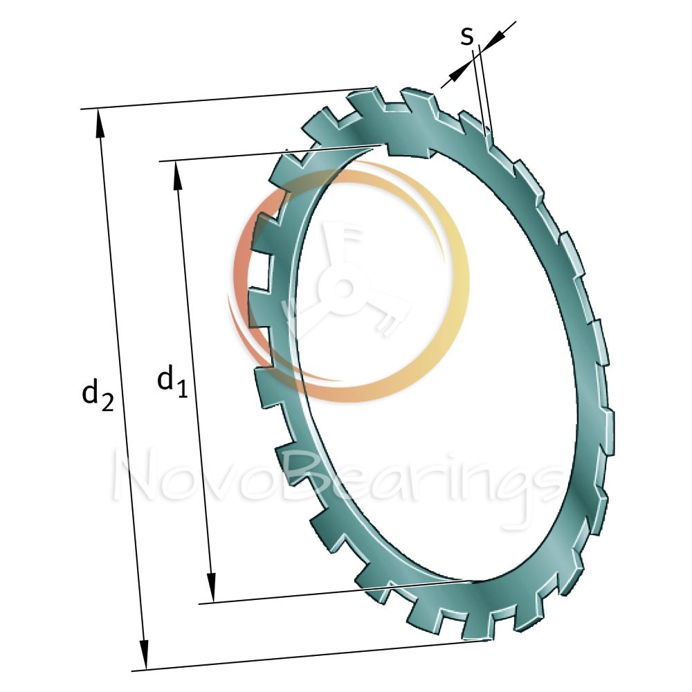 MB9 Securing plate (Tab Washer) 45x69x1.25 mm DIN 5406 by FAG brand