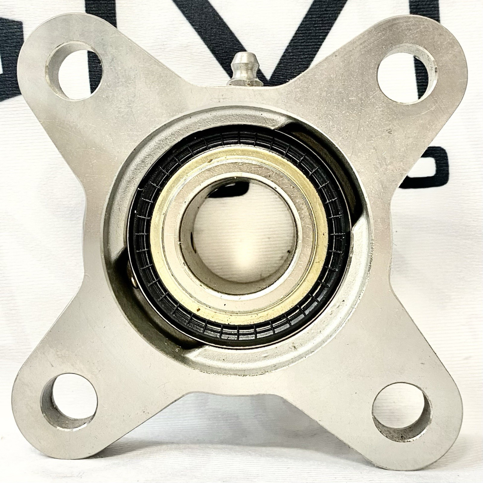 Baldor F4B-SCEZ-100-SHCR Stainless Steel Flange Bearing 25mm 4-Bolt SC Series
