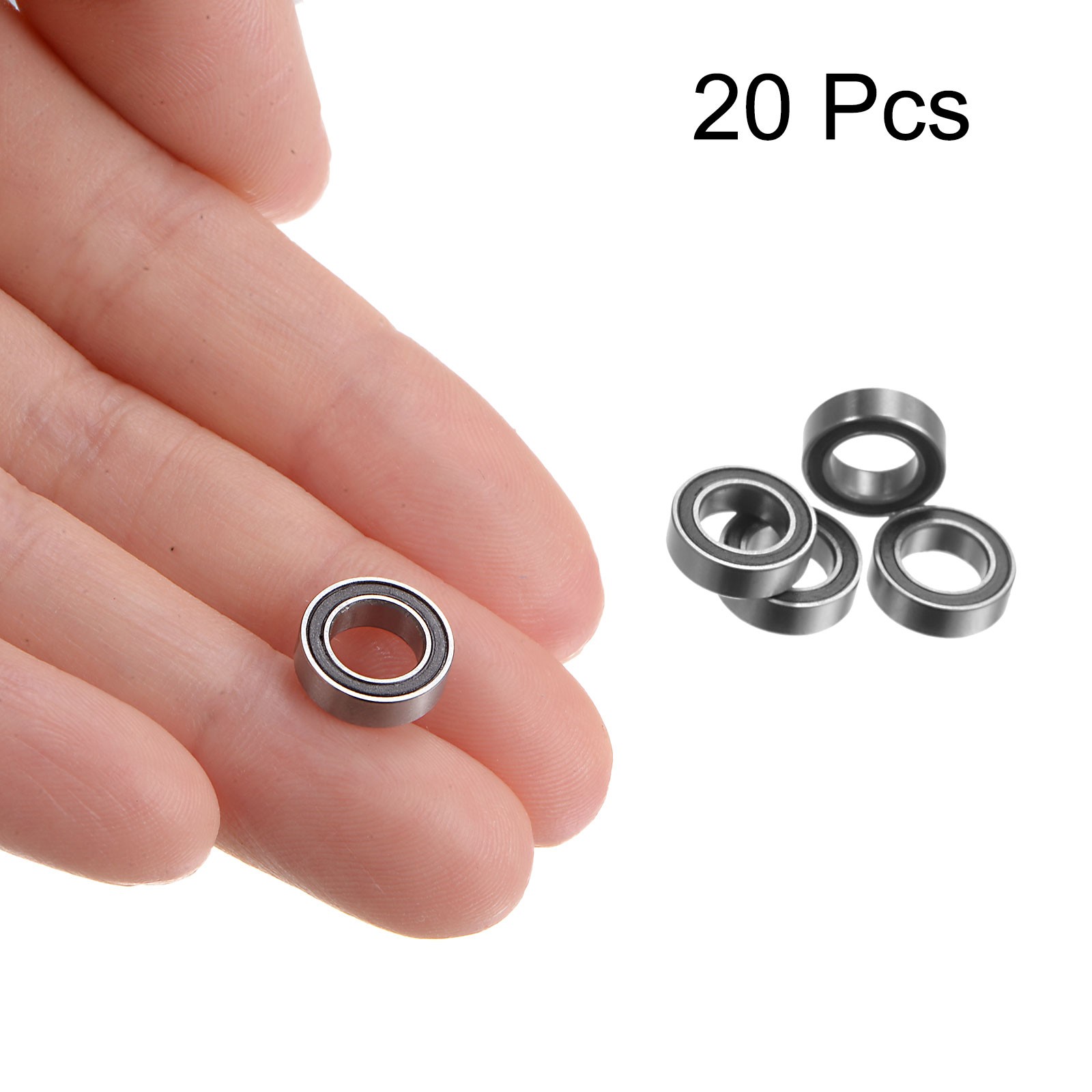 MR106-2RS 6x10x3mm Chrome Steel Mini Bearing Double Sealed ABEC3, 20Pcs