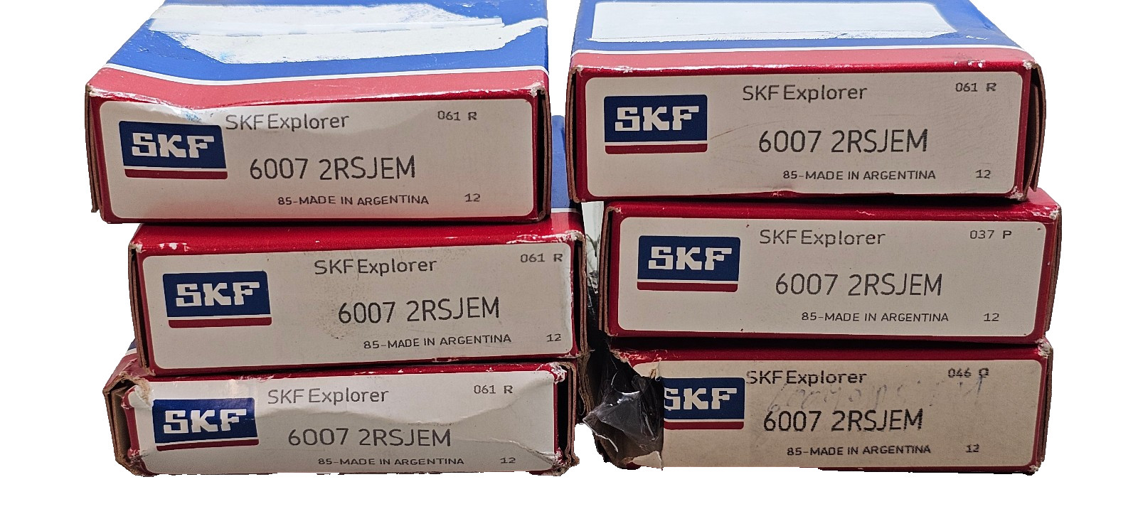 7Pcs New Genuine SKF 6007-2RSJEM UE01 Deep Groove (Radial) Ball Bearing 62x35x14