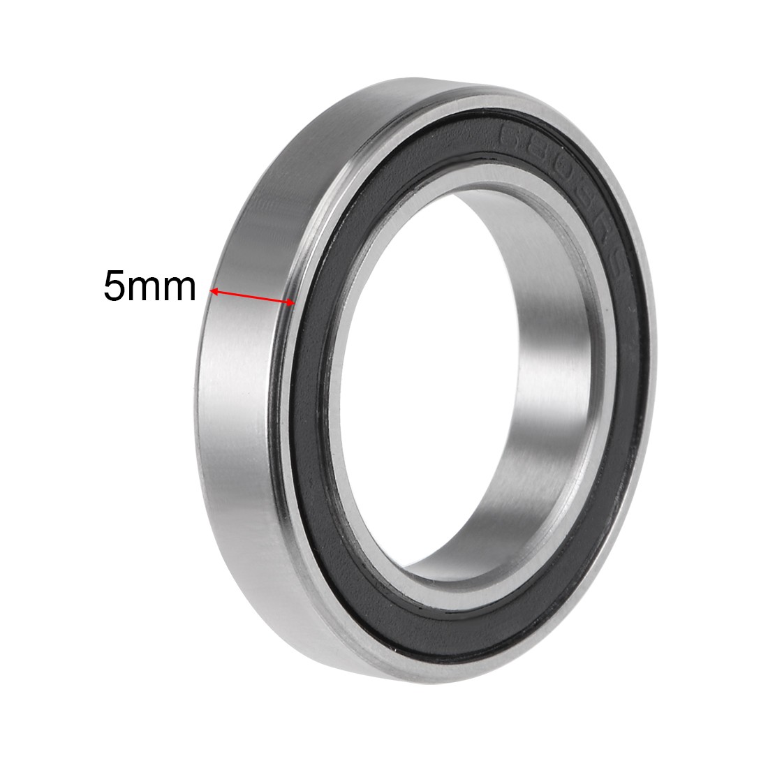 2 Pcs 17x26x5mm 6803-2RS Deep Groove Ball Bearing ABEC-3 Bearings for Machine