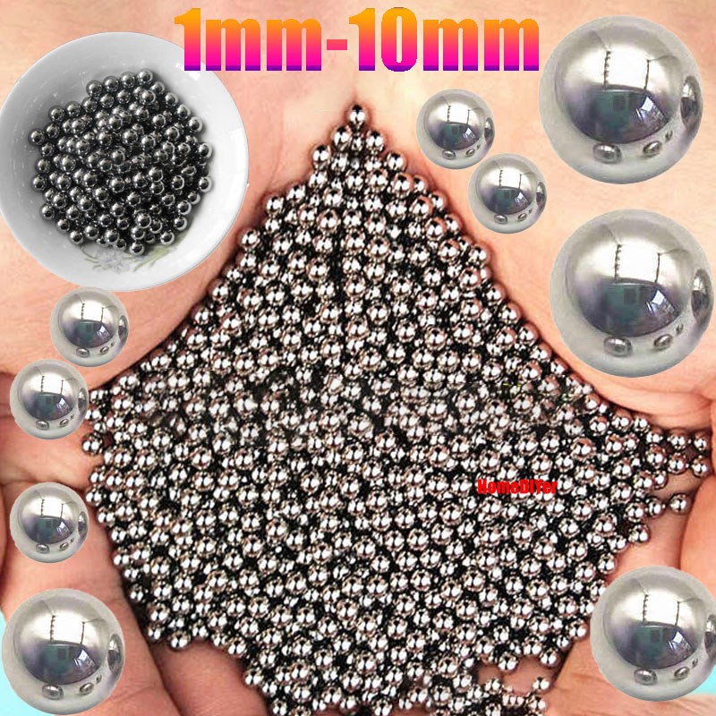 304 Stainless Steel Solid Ball Bearing Balls Metal Beads Diameter 1mm/1.5mm-10mm