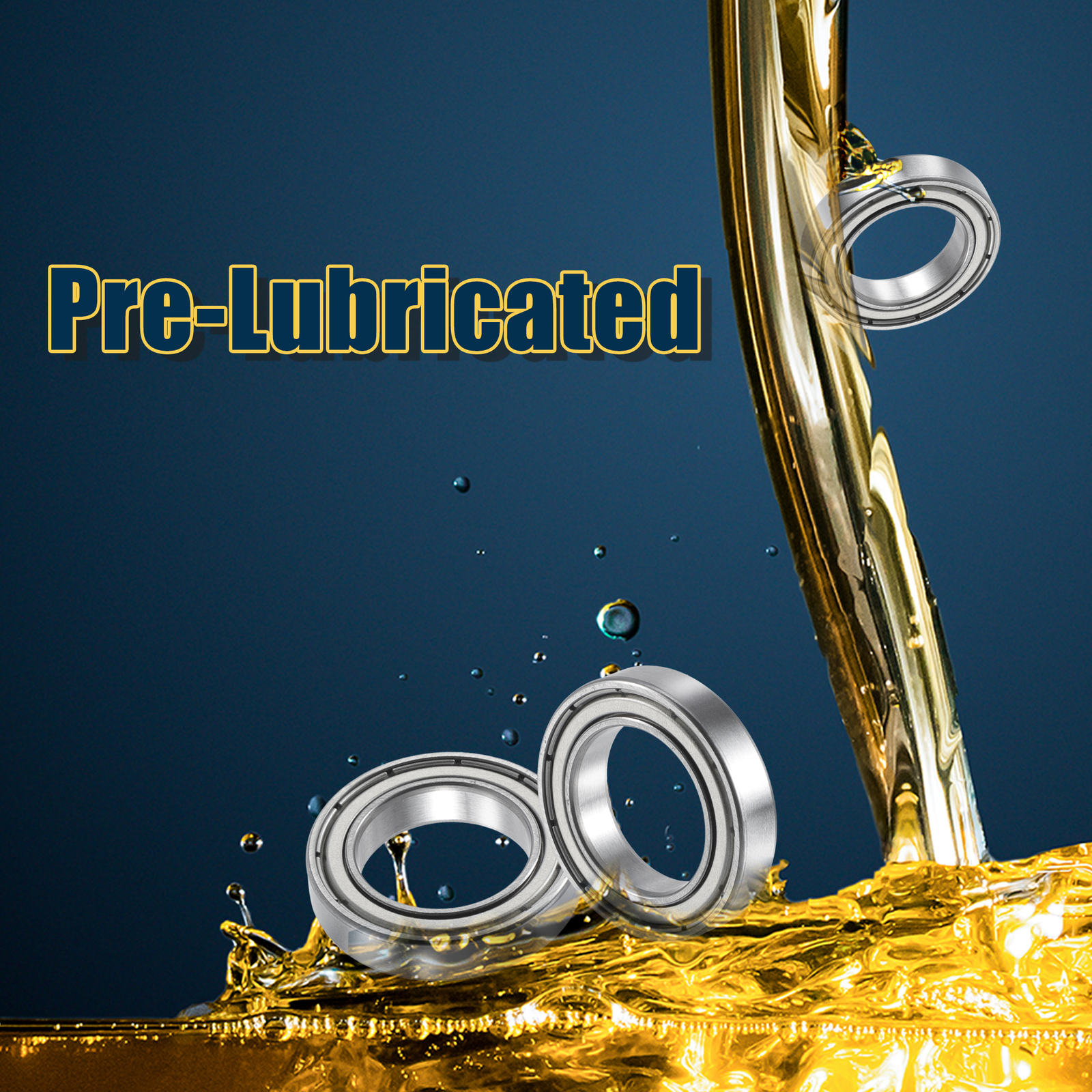 TWO 30x47x9mm Double Metal Shield 6906ZZ Row Deep Groove Ball Bearings Universal