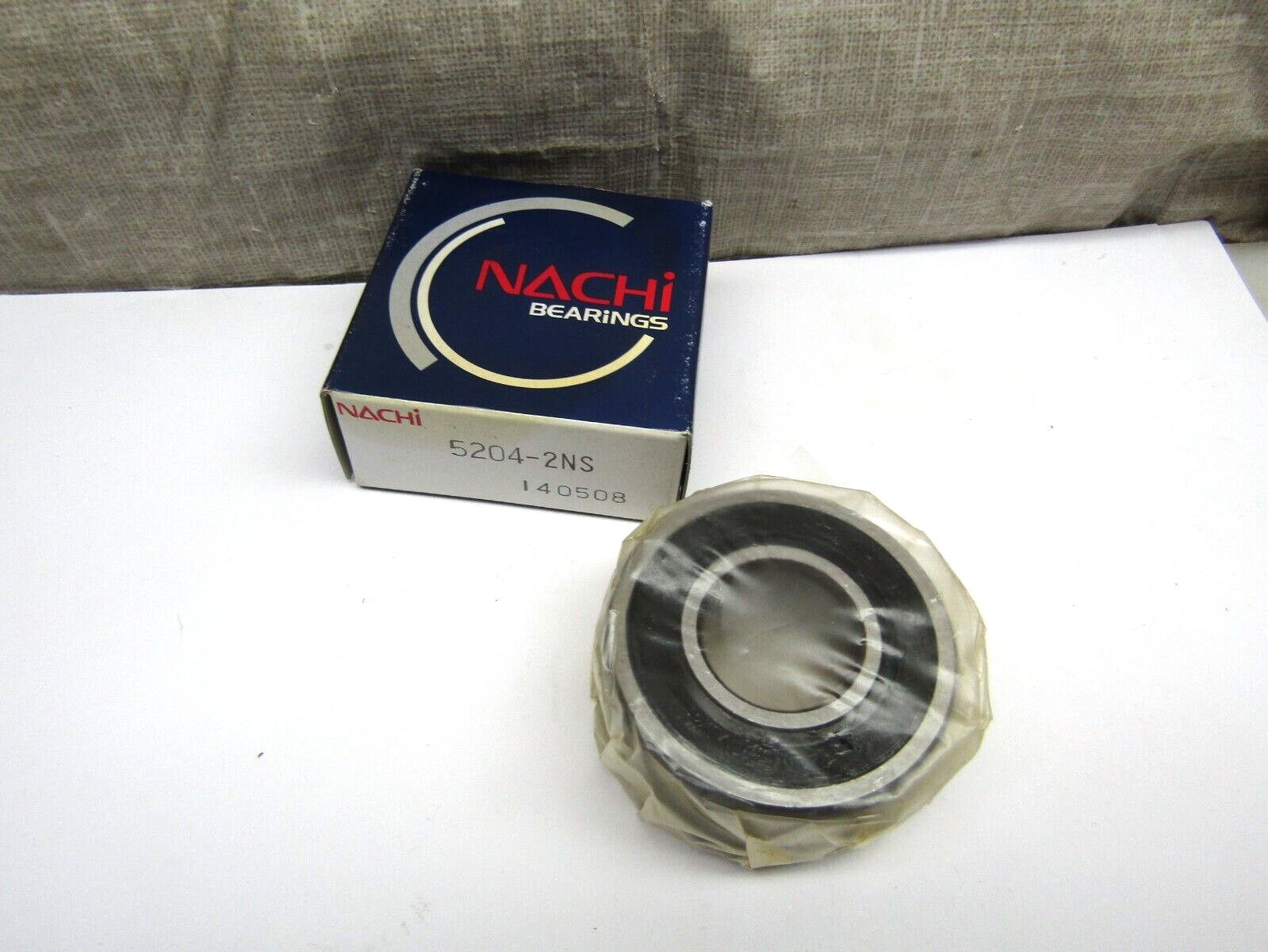 Nachi 5204-2NS 20mm X 47mm X 20.6 mm (13/16″) Sealed Angular Contact Bearing
