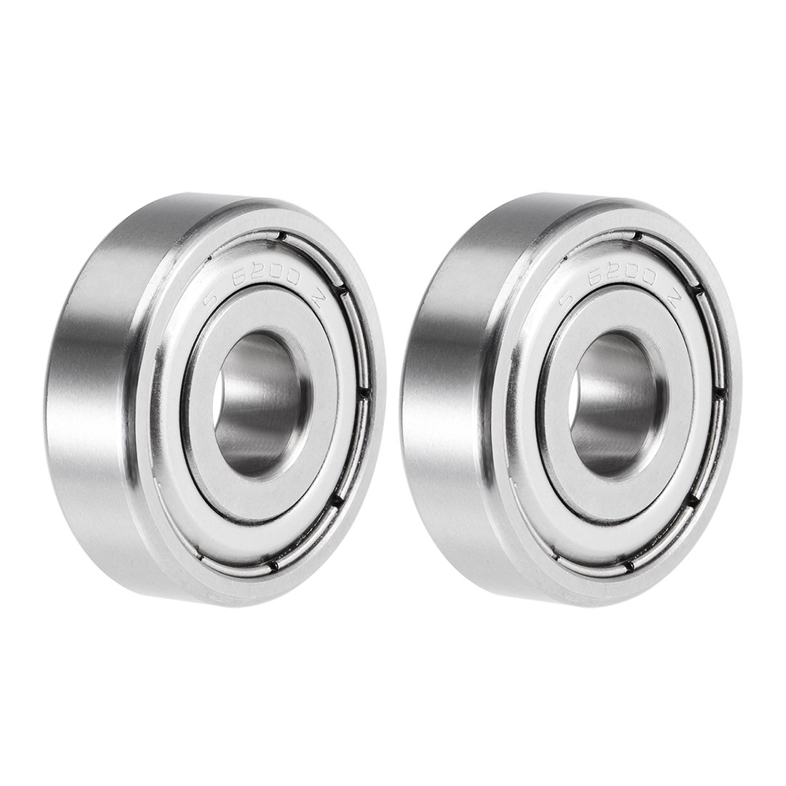 S6200ZZ Deep Groove Ball Bearings 10mm x 30mm x 9mm 2pcs