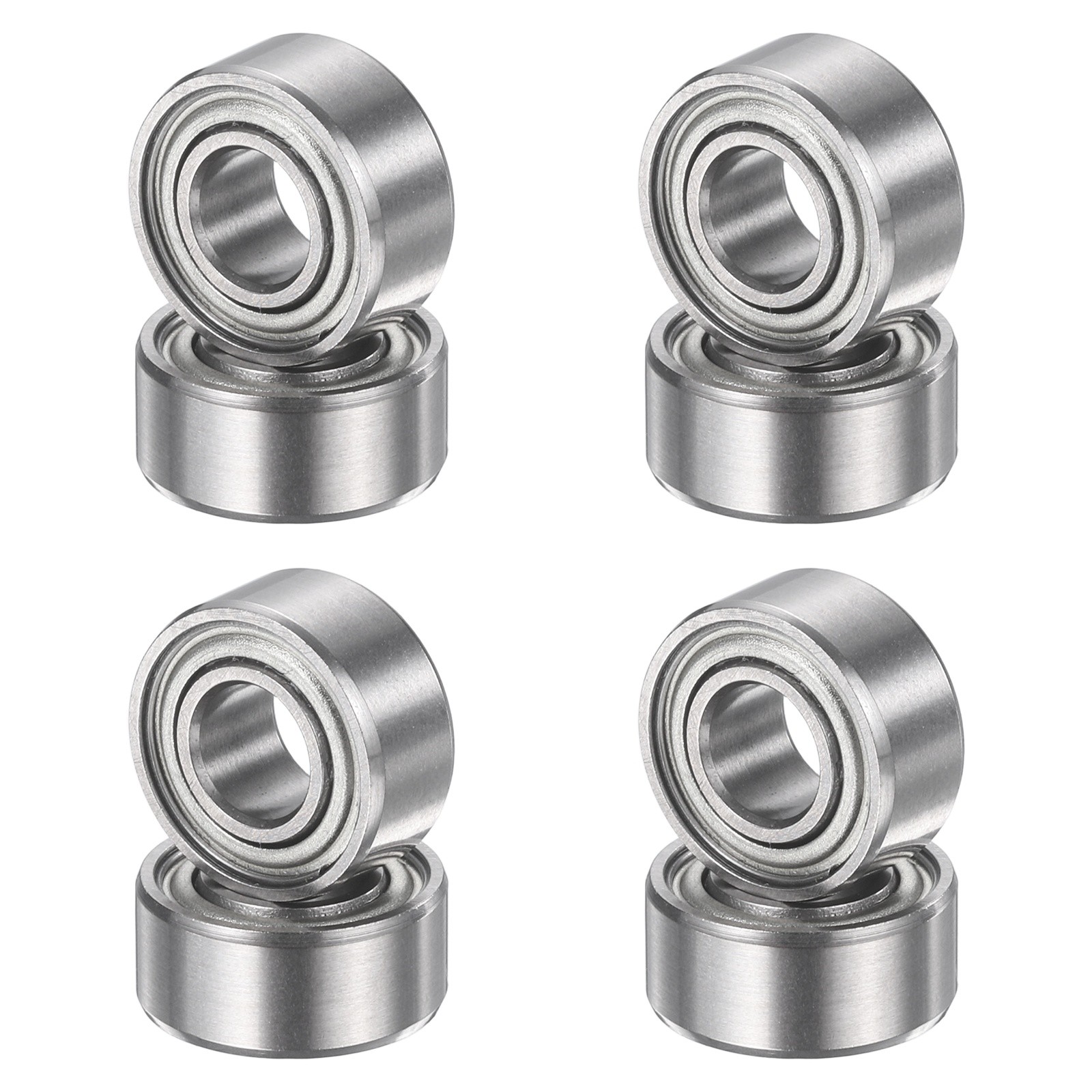 8Pcs 683ZZ 3mmx7mmx3mm Metal Shielded Deep Groove Ball Bearing, Silver