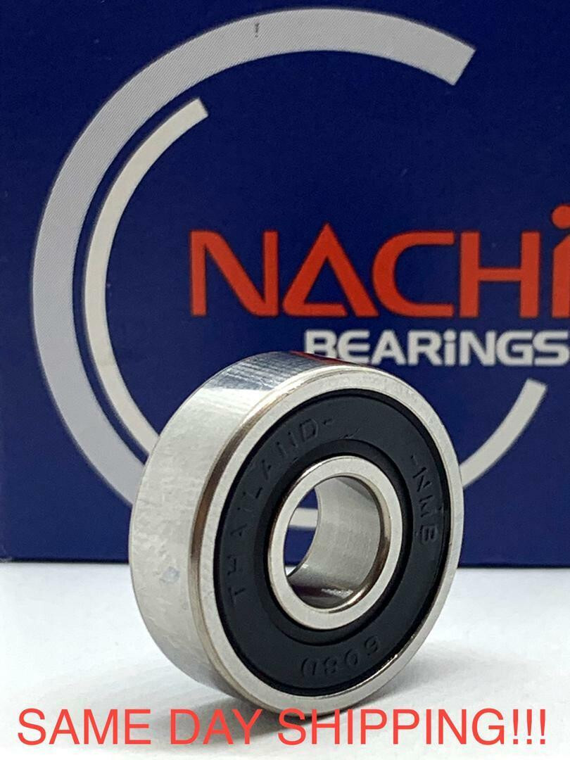 608-2RS EZO/Nachi Bearing Rubber Sealed 8x22x7 Ball 608RS SAME DAY SHIPPING !!!