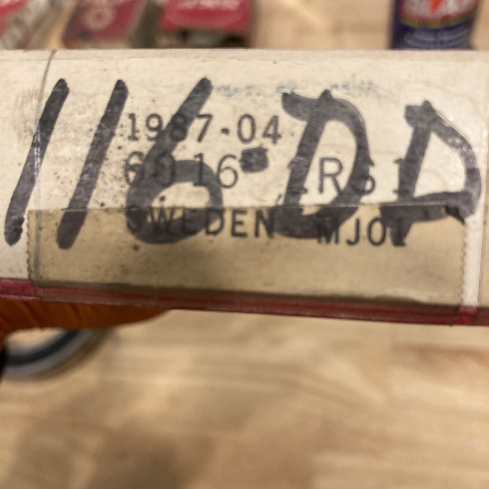 6016-2RS1 SKF Single Row Ball Bearing (box Says 116-DD, Bearing Says 6016-2RS1)