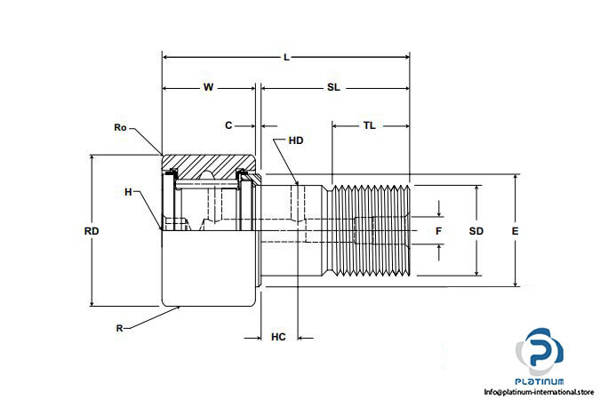 MCGILL CF 2 SB CAM FOLLOWER