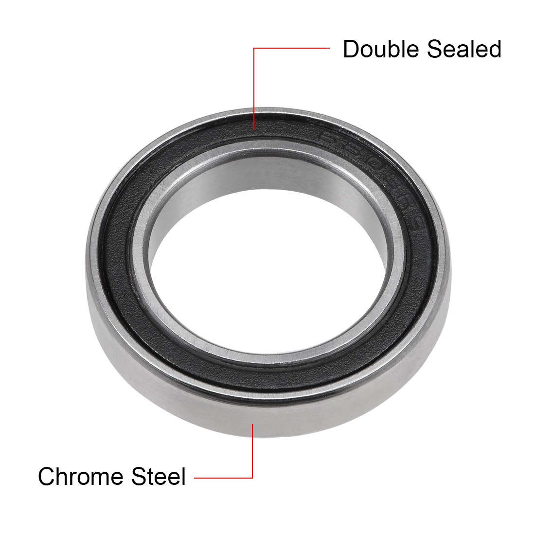 2 Pcs 17x26x5mm 6803-2RS Deep Groove Ball Bearing ABEC-3 Bearings for Machine