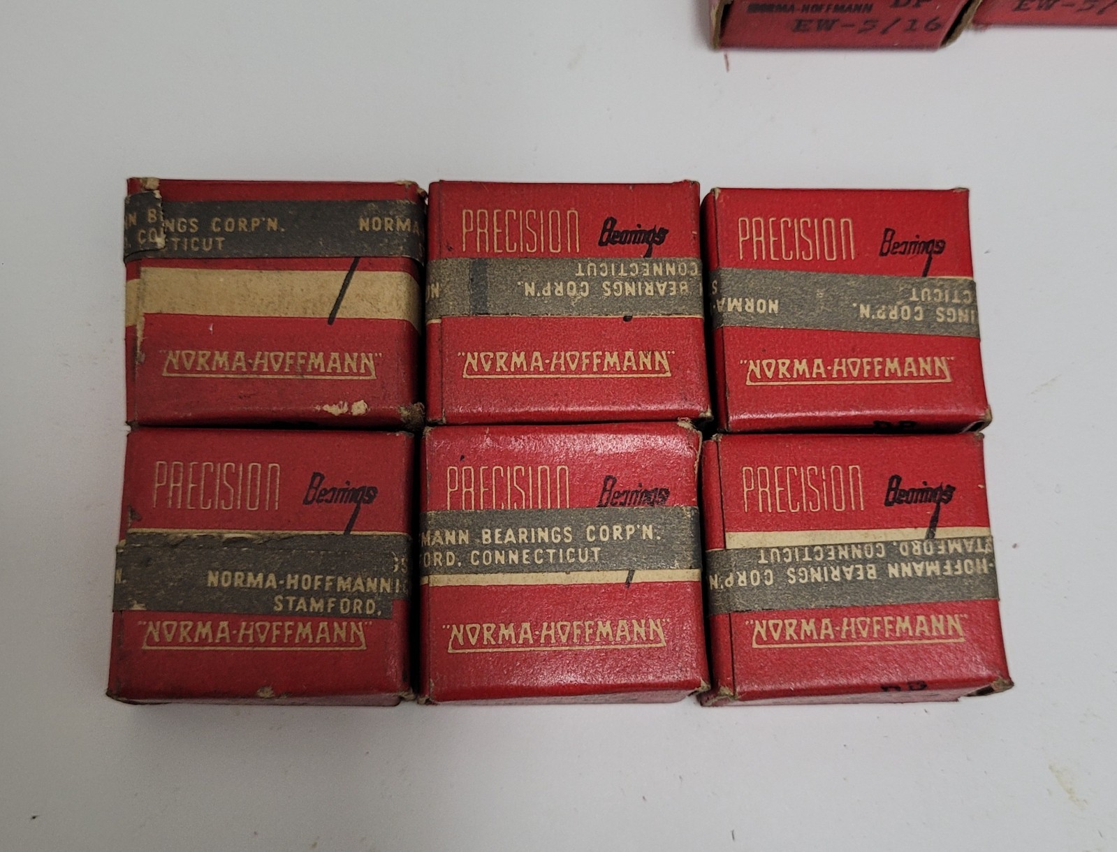 20 Norma Hoffmann Bearings EW-5/16 Lot 3/4” with 5/16” Bore – in NOS Boxes