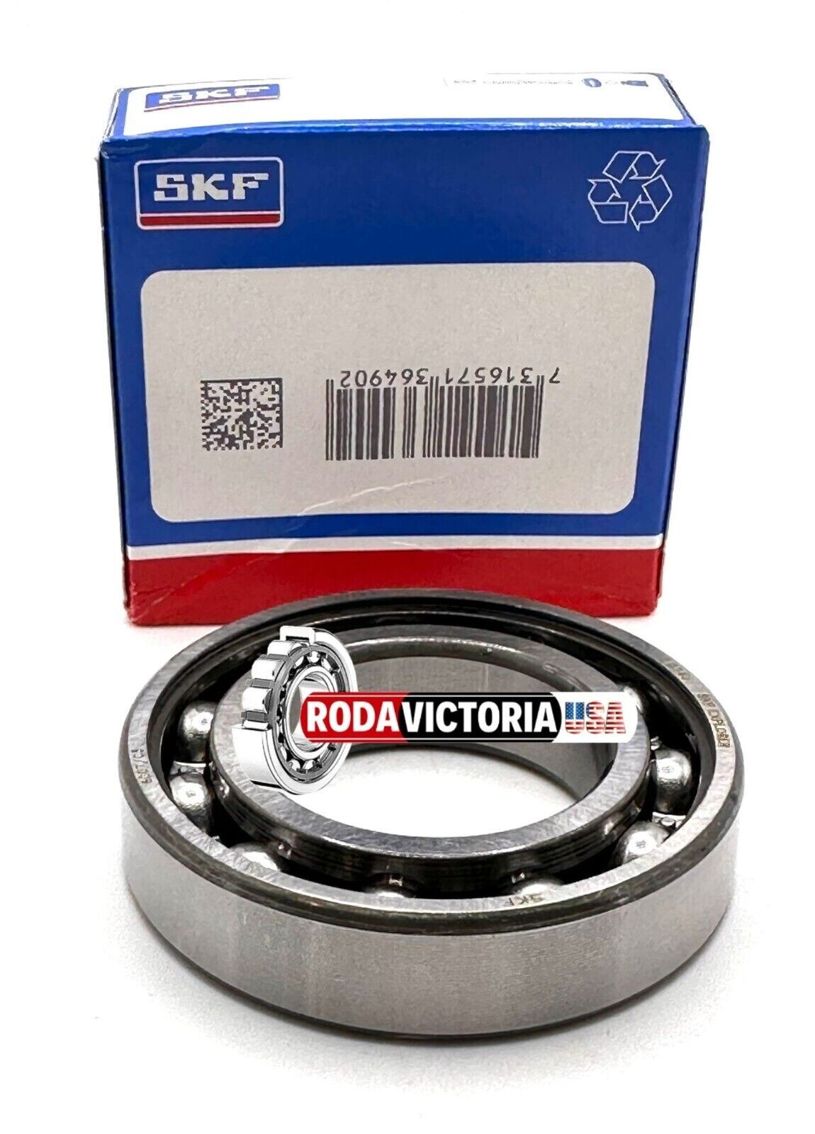SKF 6007 DEEP GROOVE BALL BEARING, OPEN, NO SEALS 35x62x14mm