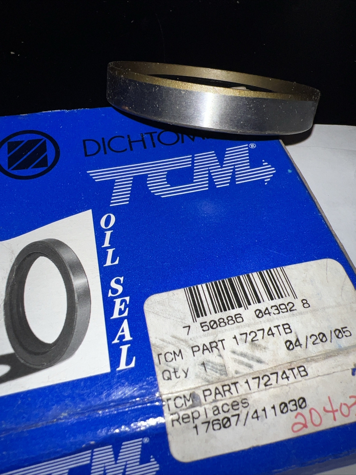 New TCM Seal 17274TB / 411030=204038 – TIM/NAT- Small Bore Seal 1.750 2.716 .359