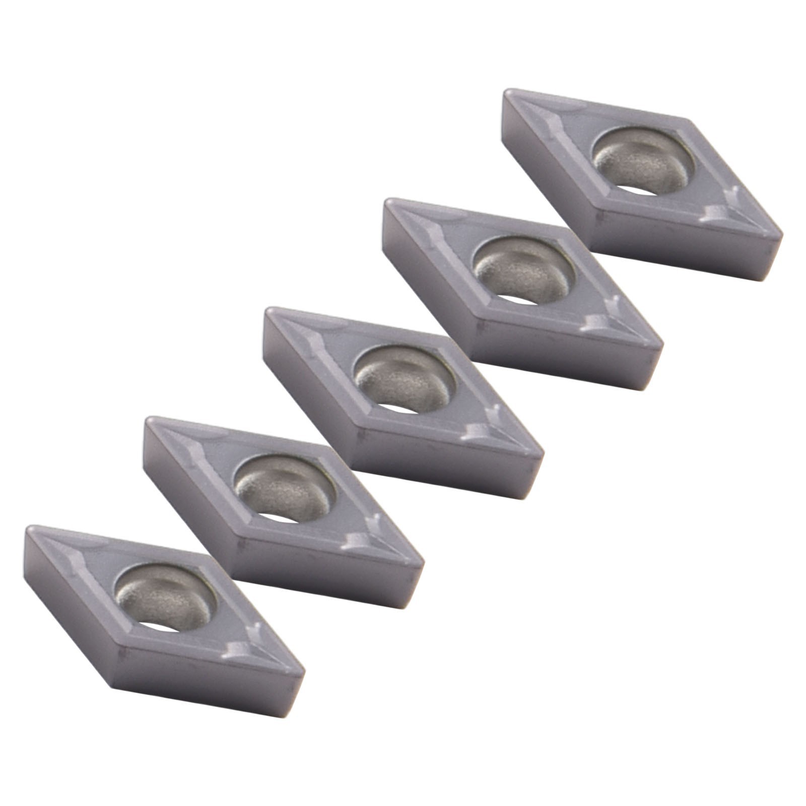 10*DCMT070204 VP15TF Carbide Inserts For Lathe Turning Tool Holder Boring Bar US
