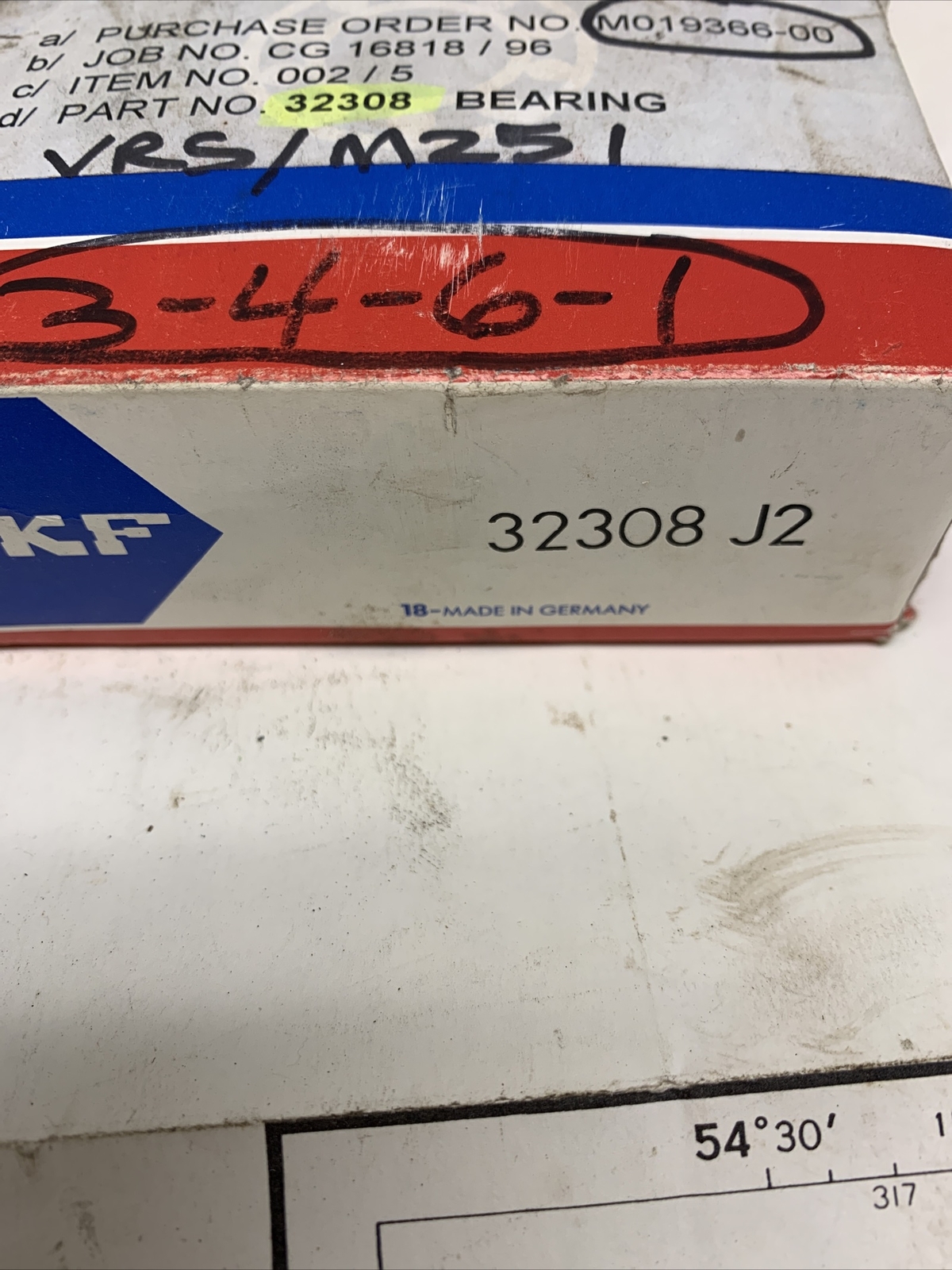 SKF 32308 J2 Bearing. New Open Box.