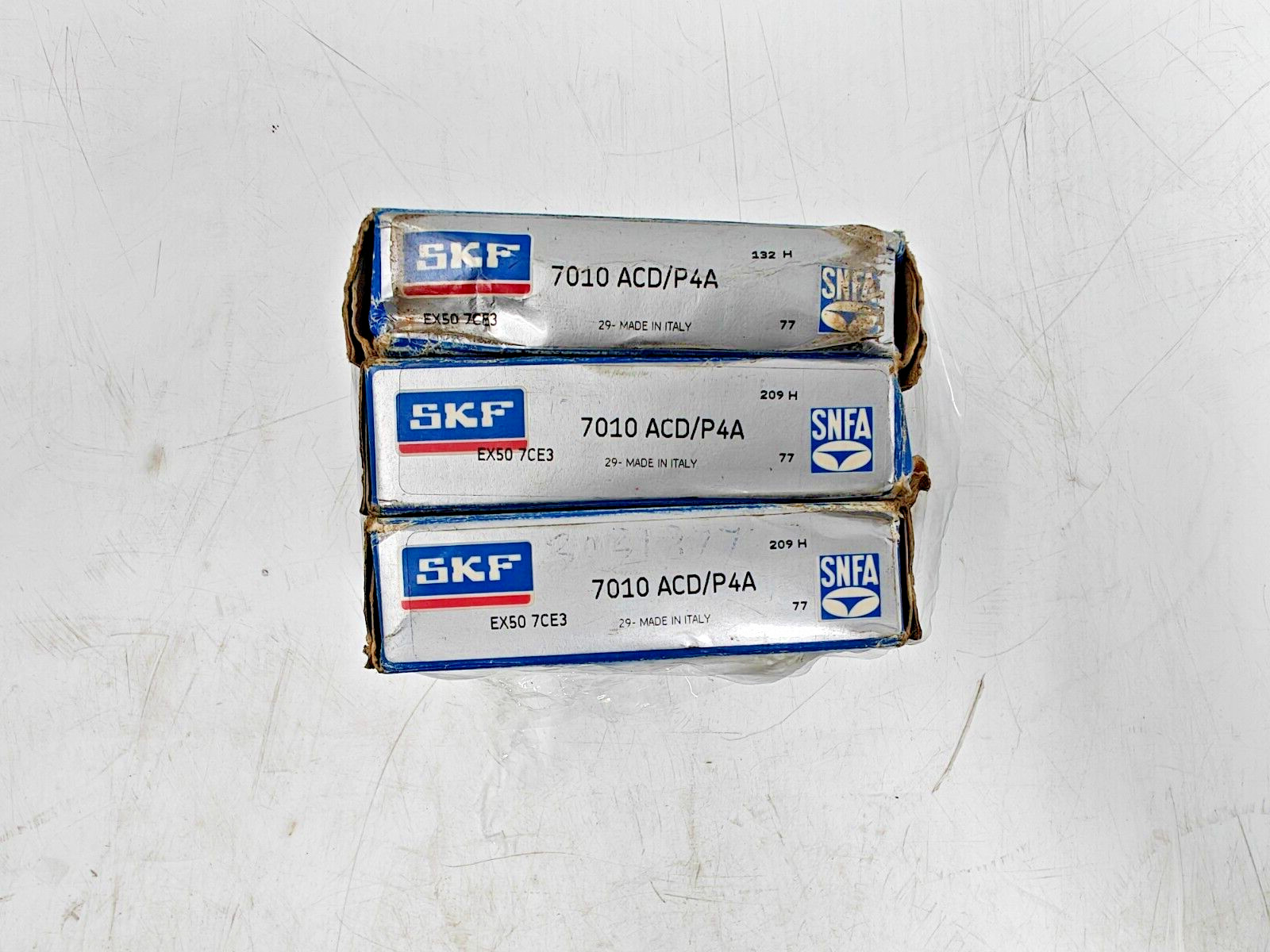 7010ACD/P4A SKF / SNFA Super Precision Angular Bearings 7010 ACD P4A ,EX50 7CE3