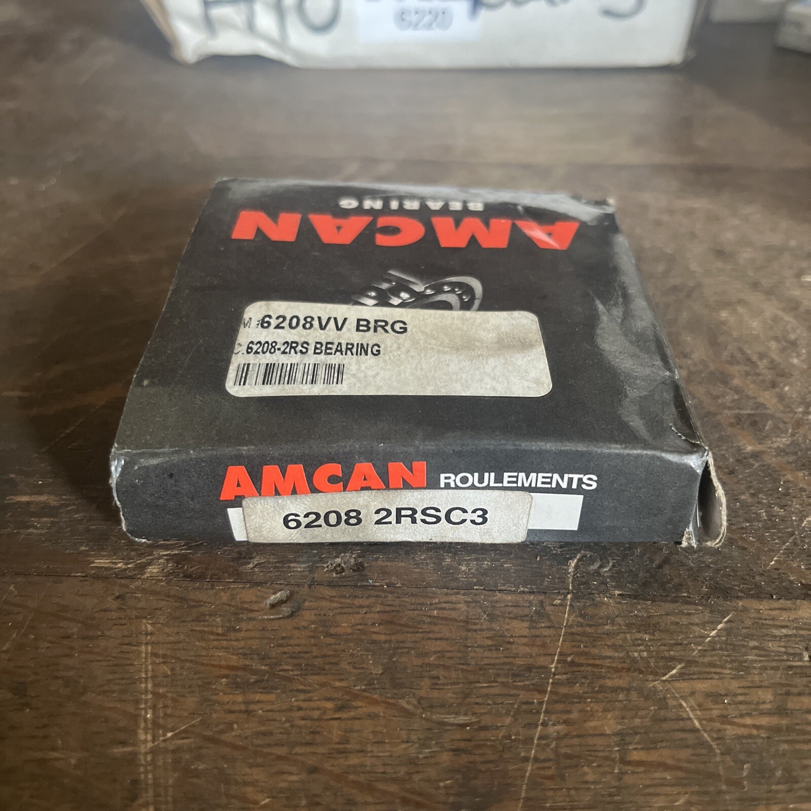 NOS 6208 2RS AMCAN DEEP GROOVE BALL BEARING