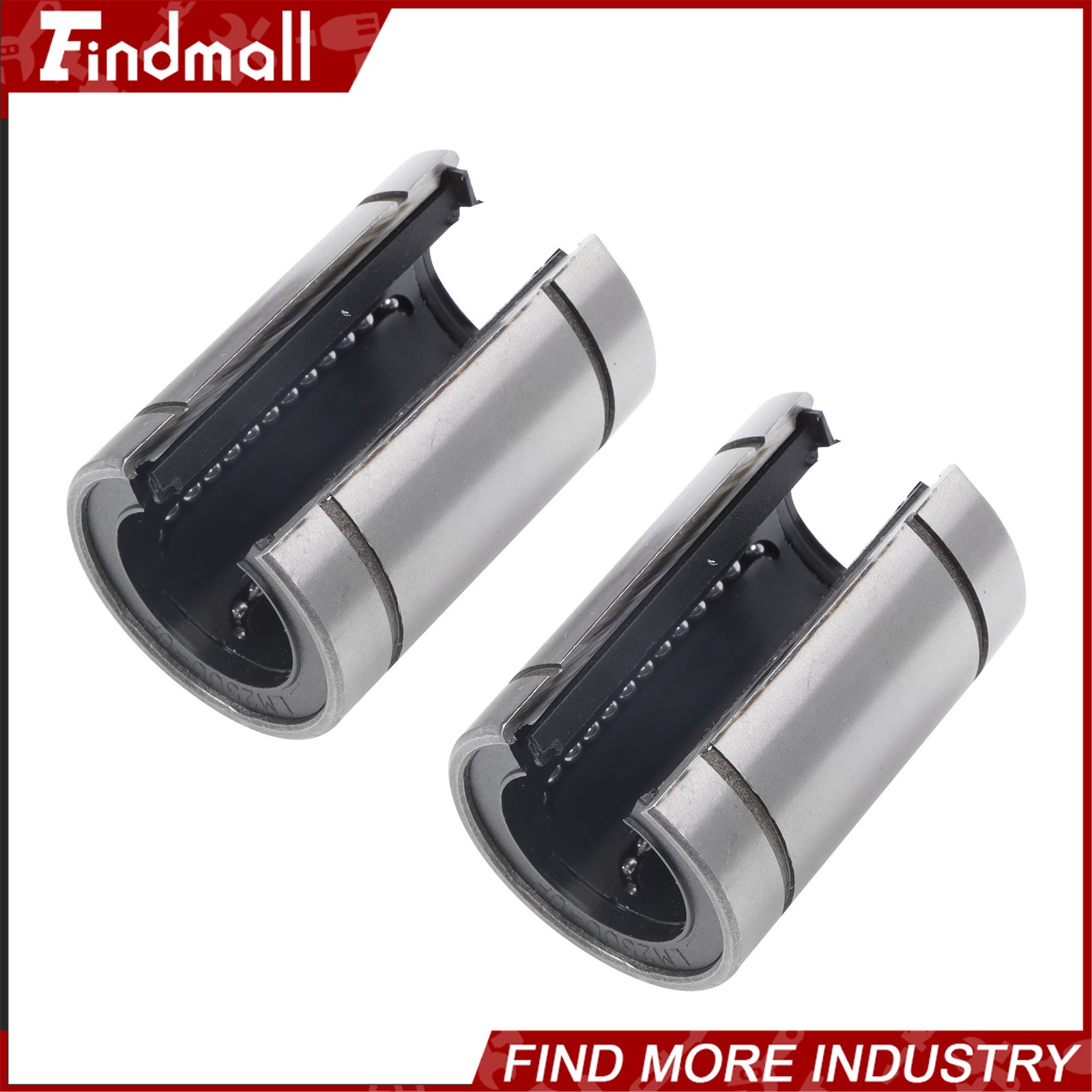 Findmall 4pcs LM25UUOP Open Linear Ball Bearings 25x40x59mm – CNC Machine Parts