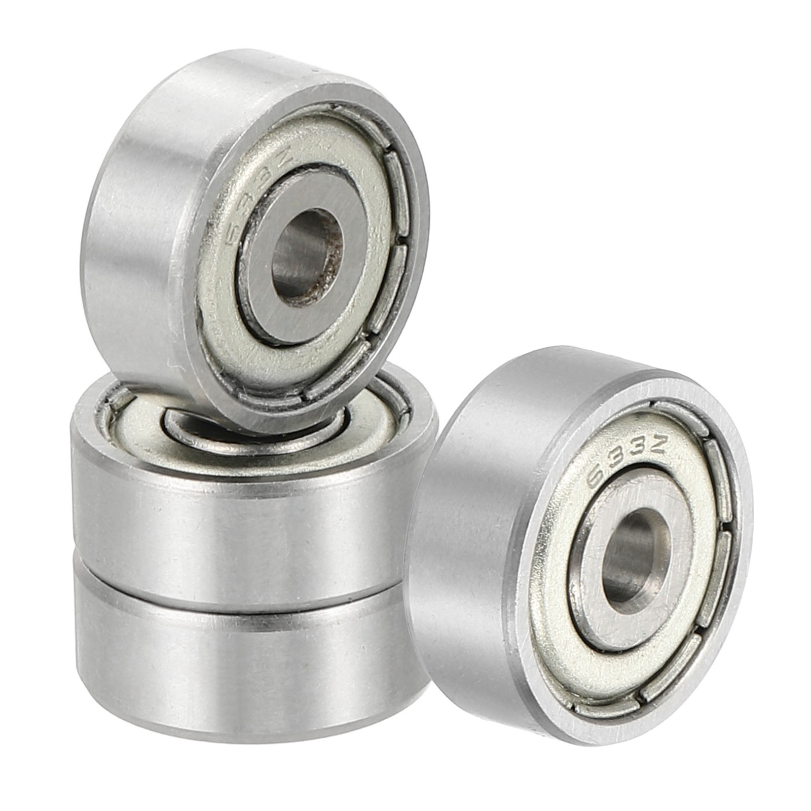 4 Pack 3 x 13 x 5mm 633ZZ Deep Groove Ball Bearings ABEC5