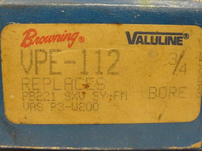 210067 Old-Stock; Browning VPE-112 Pillow Block Bearing; 3/4″ID; 2-Bolt