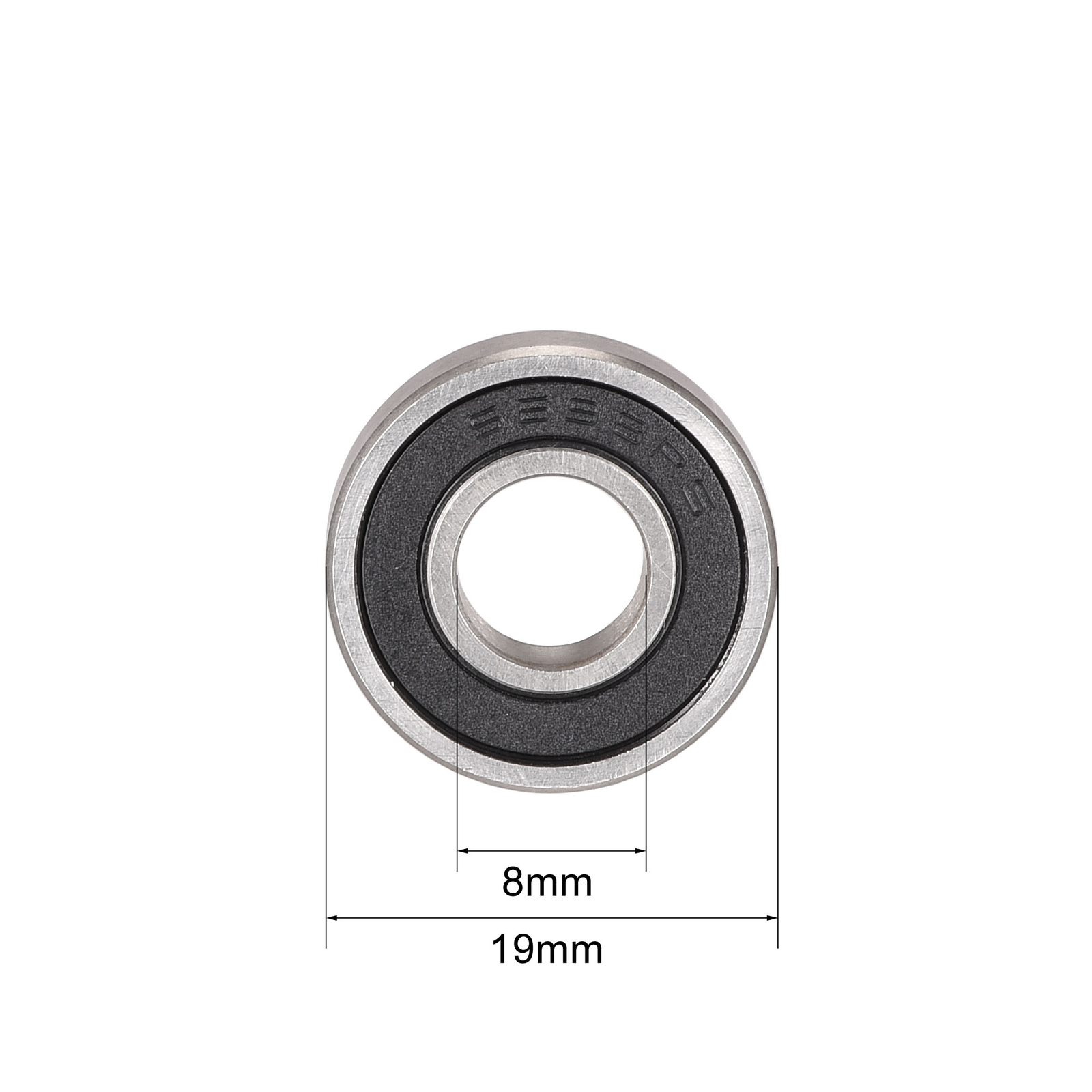 4 Pcs,Stainless Steel Ball Bearing Shielded Chrome Bearings S698-2RS