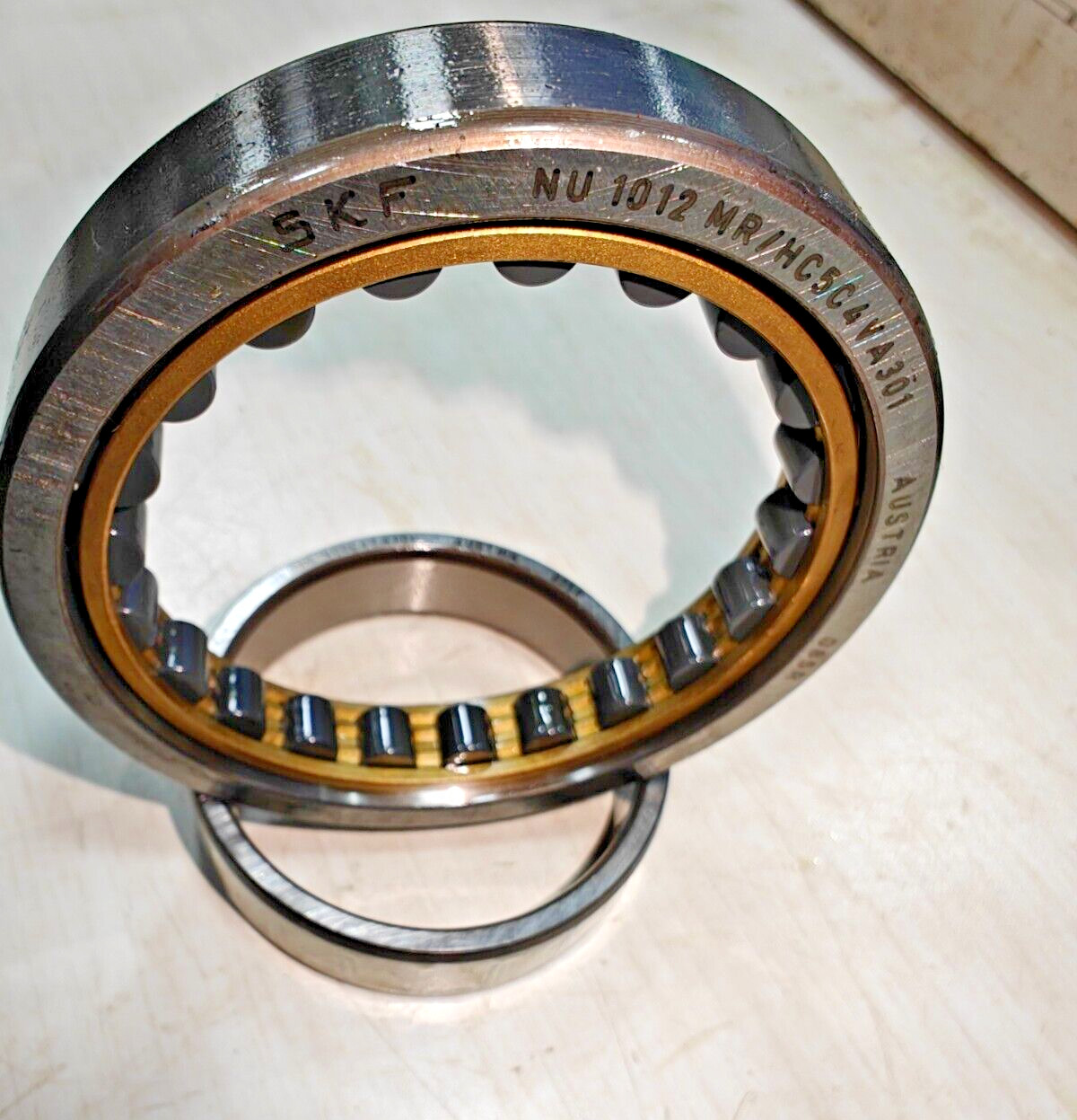 SKF NU 1012 MR/HC5C4 VA301 Hybrid Ceramic Single Row Cylindrical Roller Bearing
