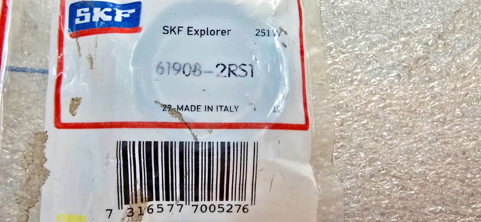 61903 2RS1 Single Row Deep Groove Ball Bearing SKF 61903 2RS1 17x30x7 MM 6903 10