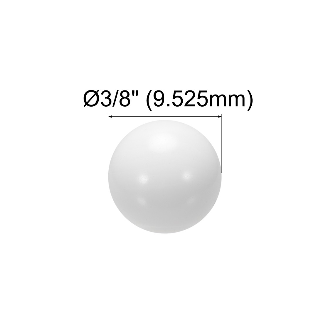 3/8-inch POM Coin Ring Making Balls, Plastic Bearing Ball 10pcs