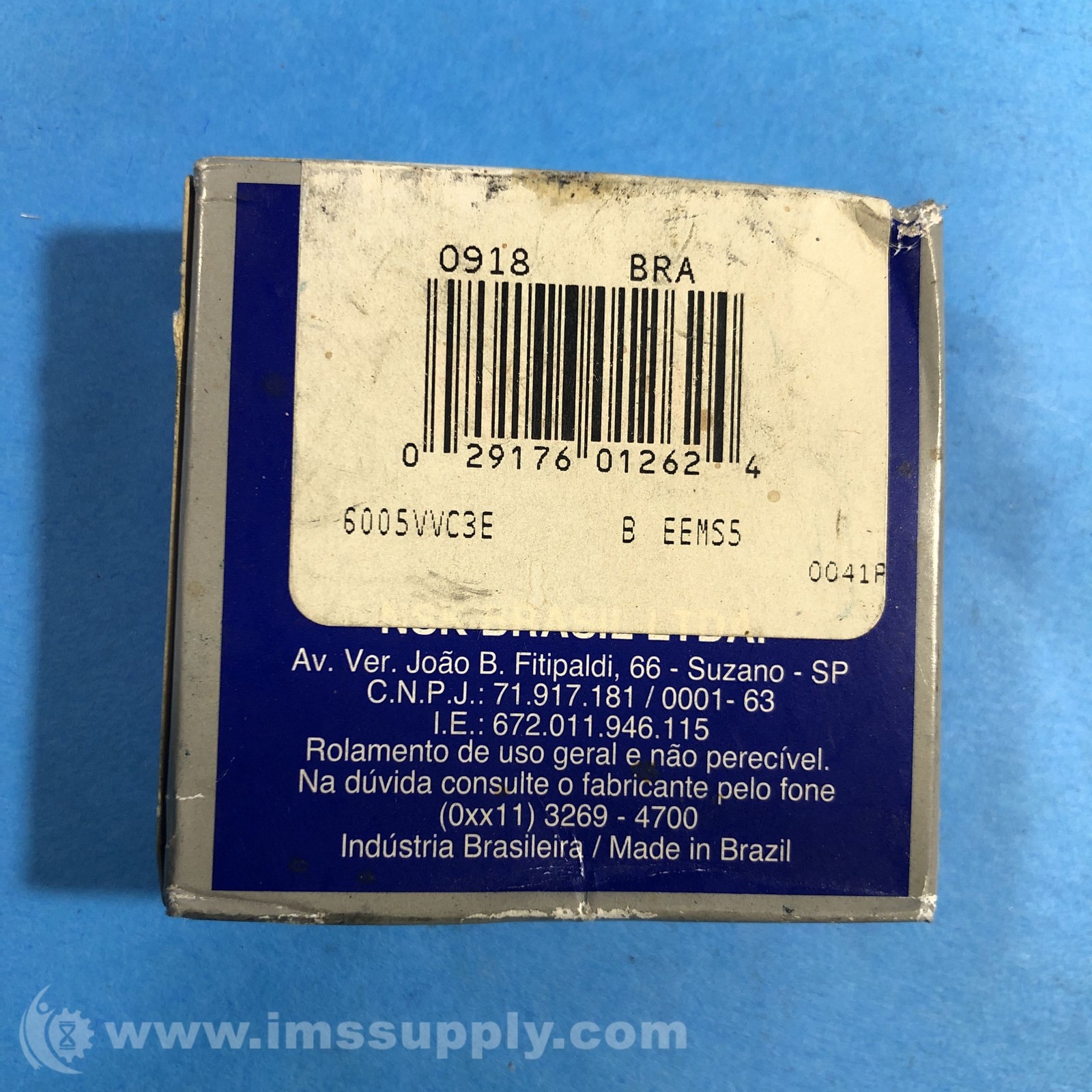NSK 6005VVC3 DEEP GROOVE BALL BEARING ; 25MM BOREX47MM ODX12MM FNFP