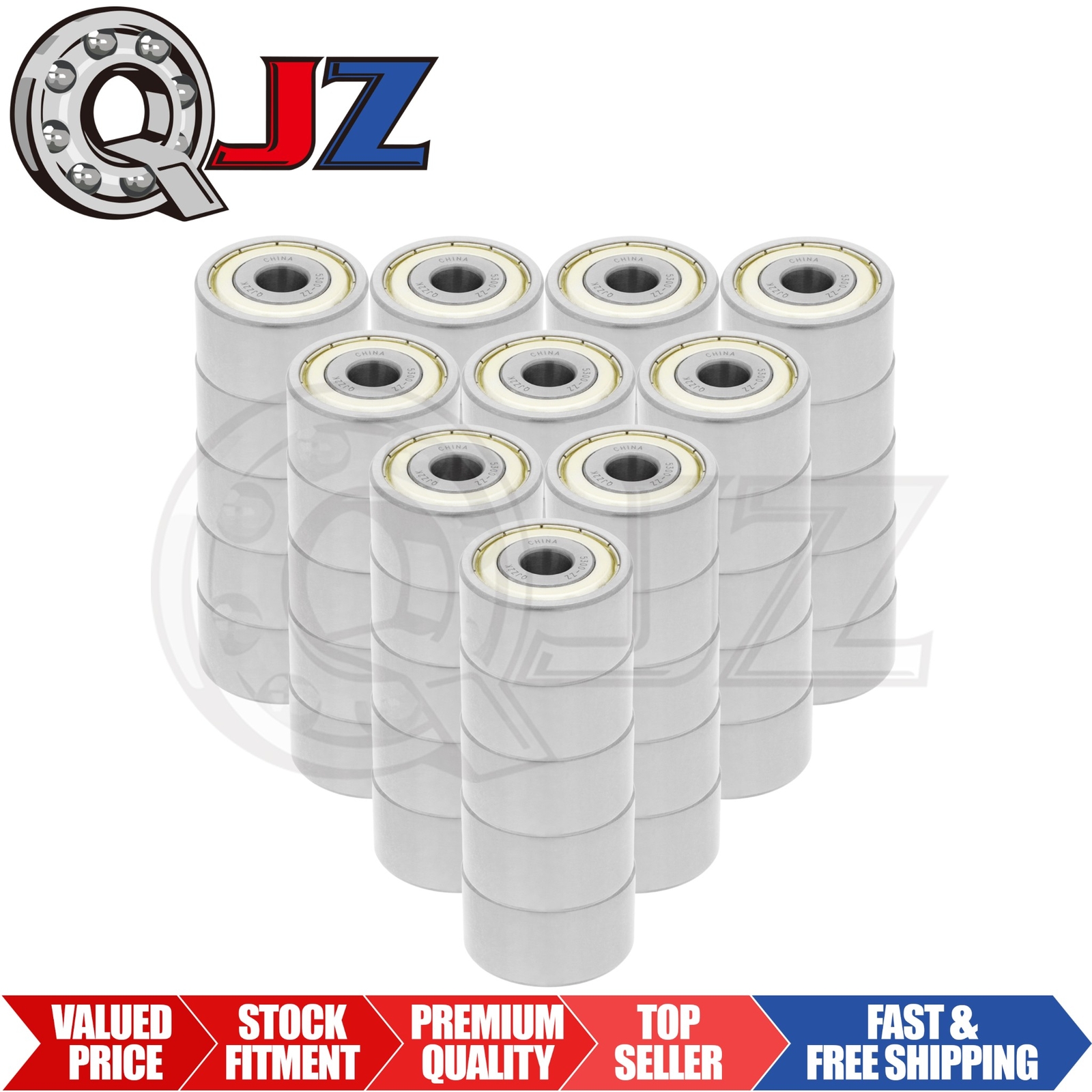[Qty.50] 5300-ZZ Angular Contact Ball Bearing [10mm ID x 35mm OD x 19.05mm W]