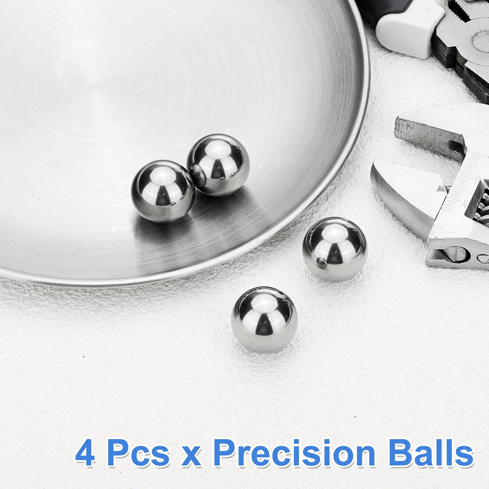 4Pcs Bearing Balls, 19.05mm Diameter 304 Stainless Steel G200 Precision Ball