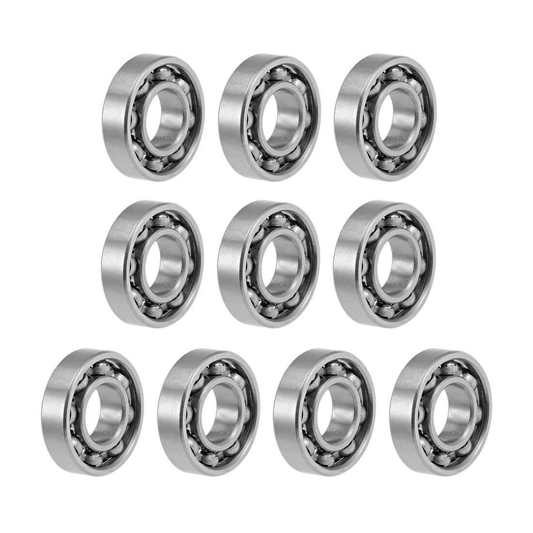 686 Ball Bearings Z2 6x13x3.5mm Open Type Chrome Steel 10pcs
