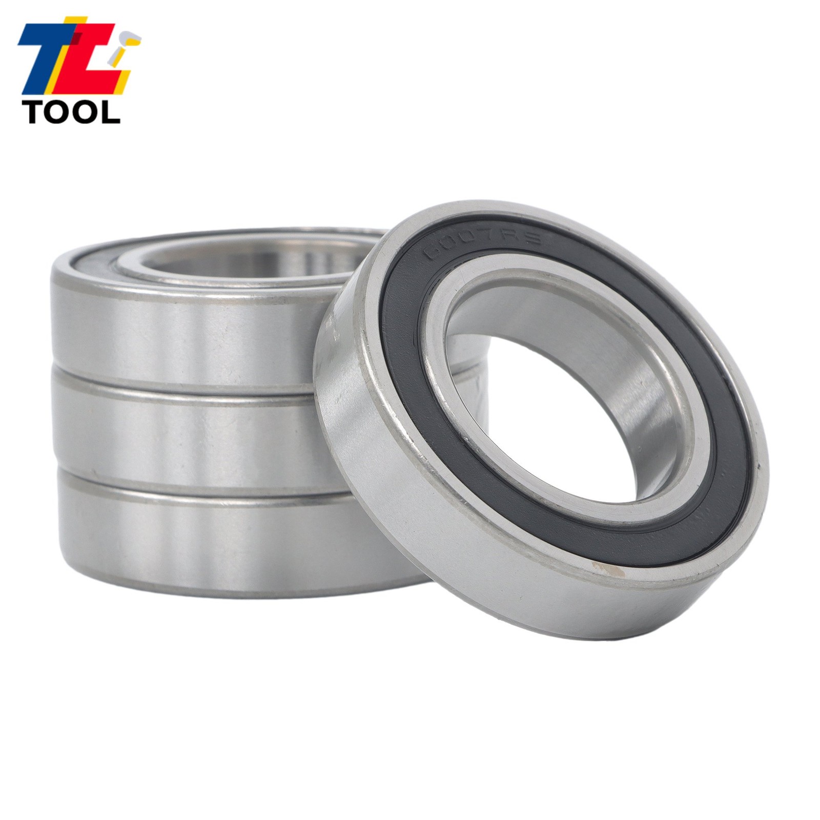 Industrial 6007-2RS Bearings 10pcs 35x62x14mm Double Sealed