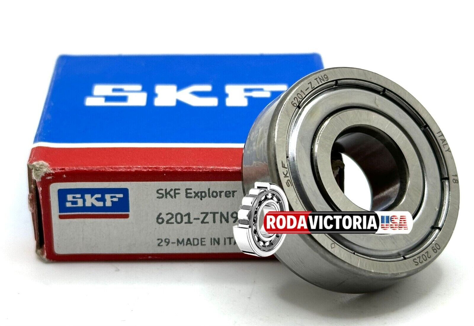 SKF 6201 Z TN9/LT BALL BEARING, METAL SHIELDED ONE SIDE+25 to +110 °C 12x32x10mm