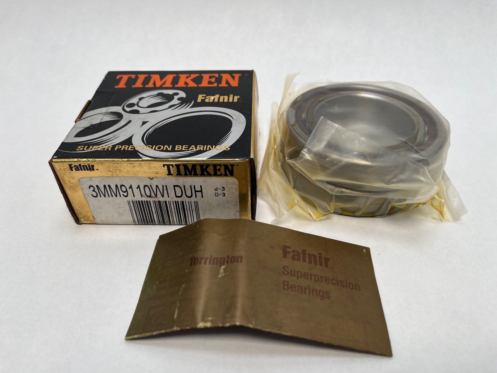 Fafnir 3MM9110WICR-DUH Bearing 50x80x16 mm 3MM-9110-WI-CR-DUH 7010-A USA 2 Pcs