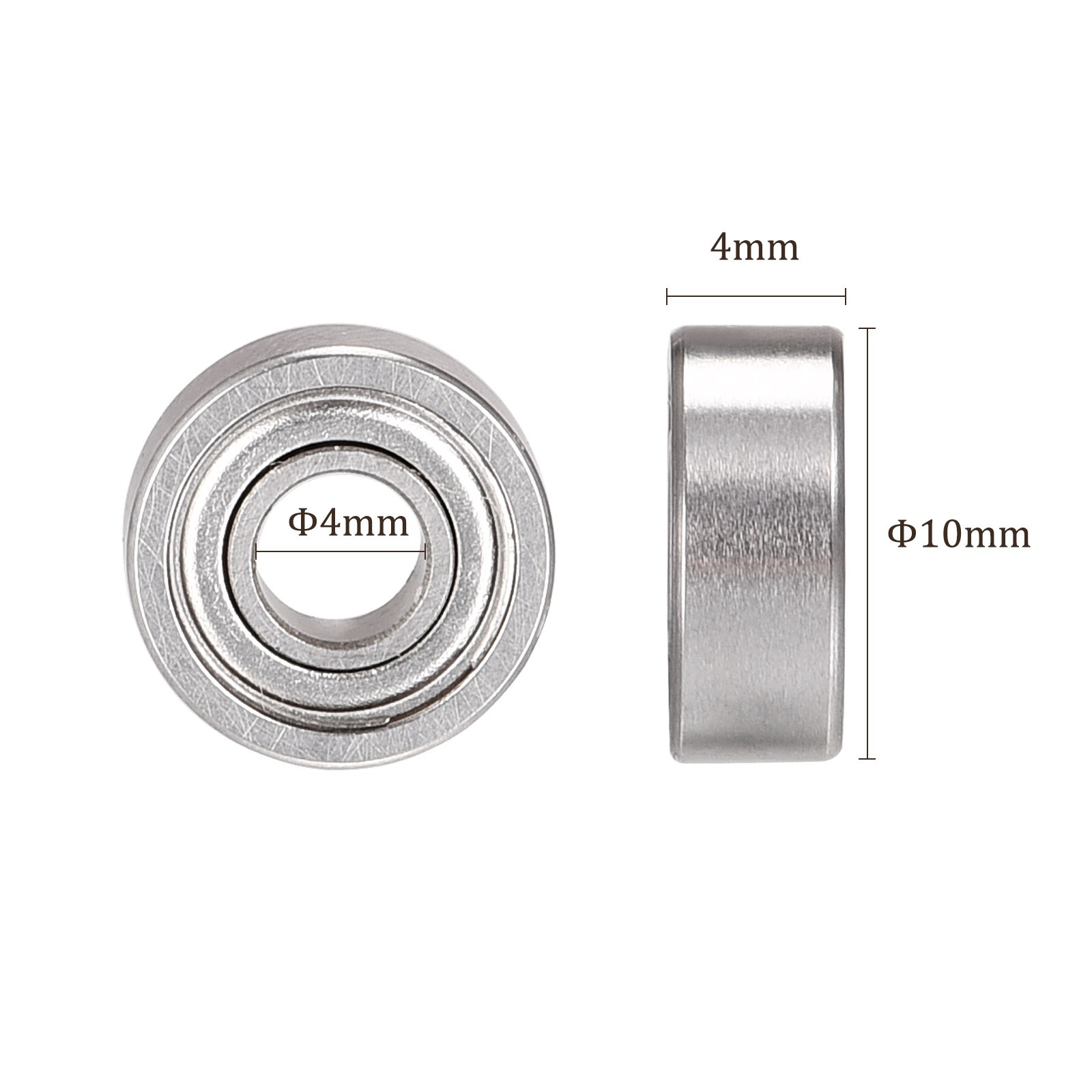10pcs SMR104ZZ Ball Bearing-[4x10x4mm] Double Shielded for Printers Motors