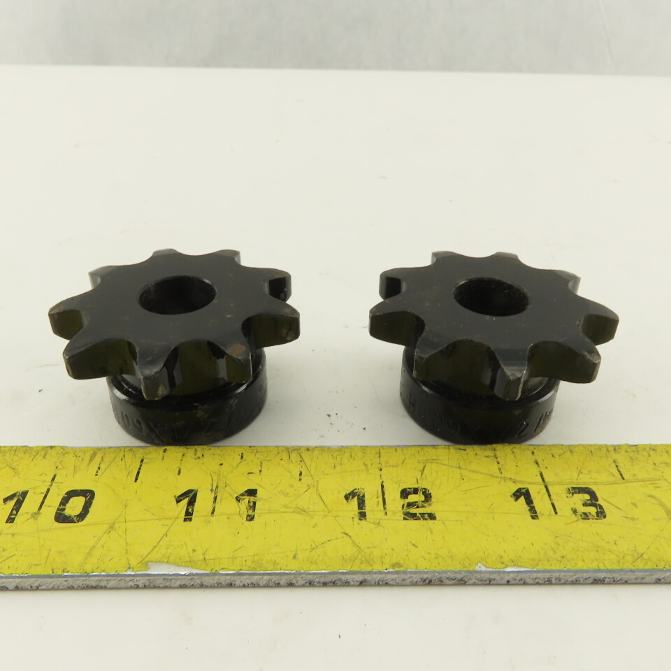Browning H409x1/2 9 Teeth 40 Chain Size 1/2″ Finished Bore Sprocket Lot of 2