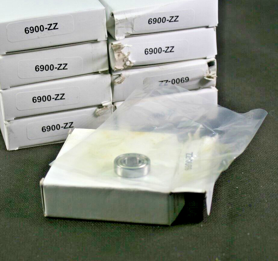 Nine (9) Generic 6900 ZZ Deep Groove Bearings 10MM ID NEW