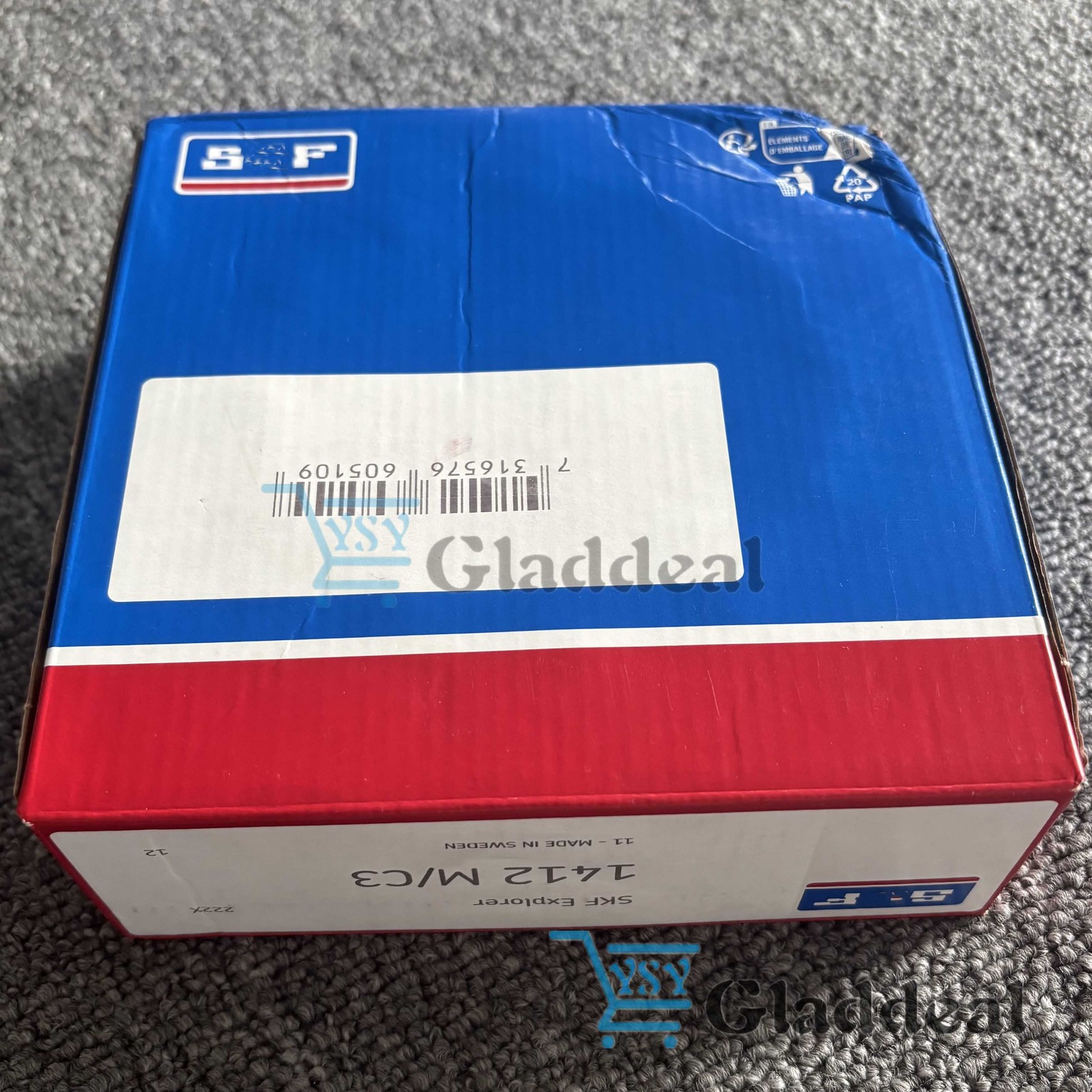 Double Row Self Aligning Ball Bearing For SKF 1412 M/C3 60x150x42