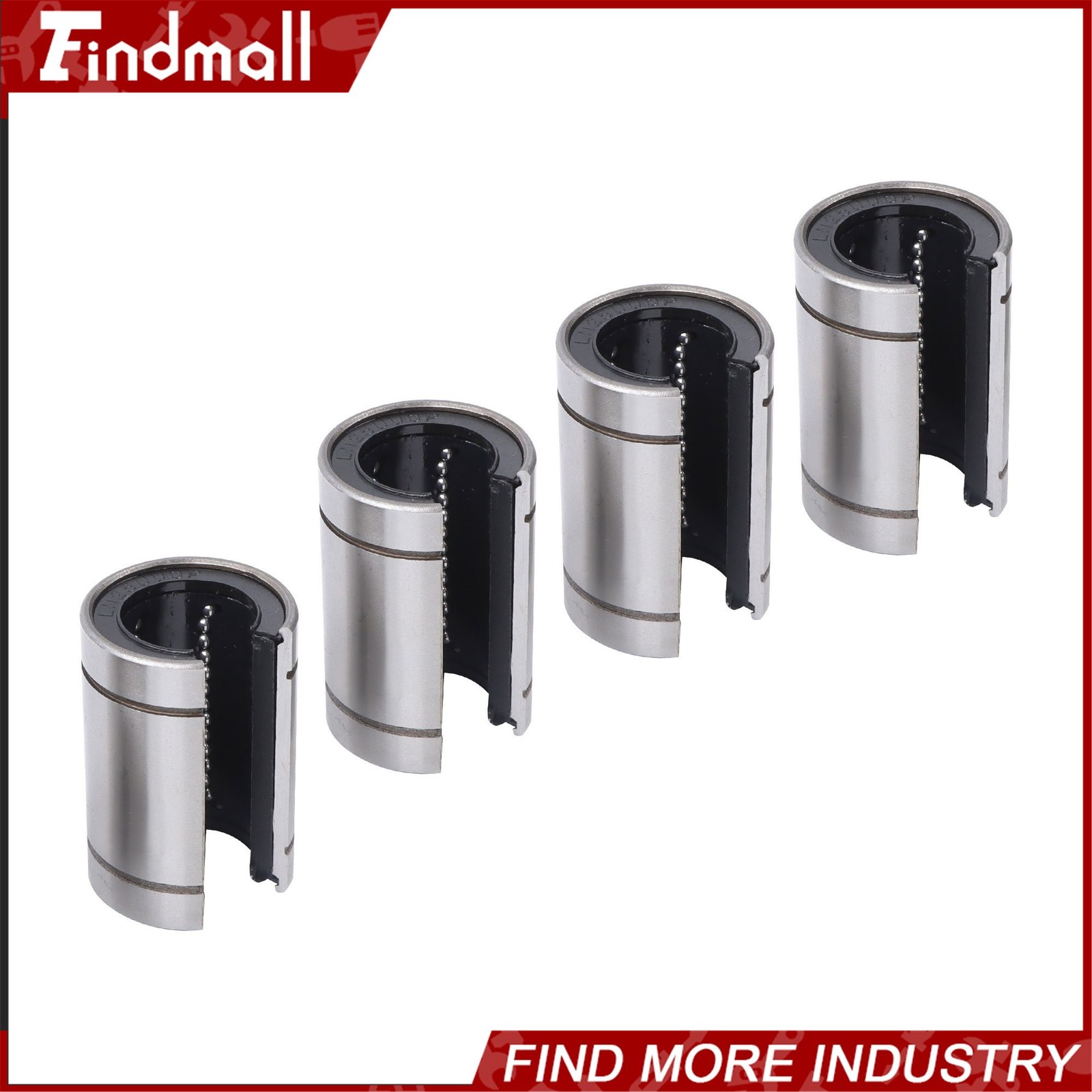 Findmall 4pcs LM25UUOP Open Linear Ball Bearings 25x40x59mm – CNC Machine Parts